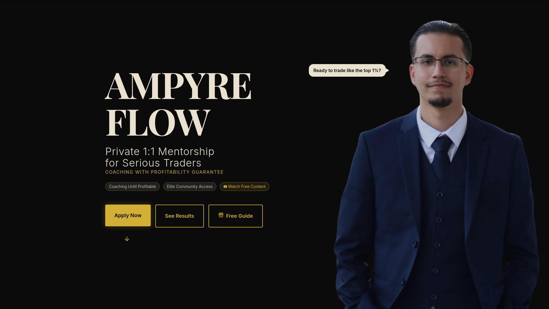 website screenshot of https://ampyreflow.com/