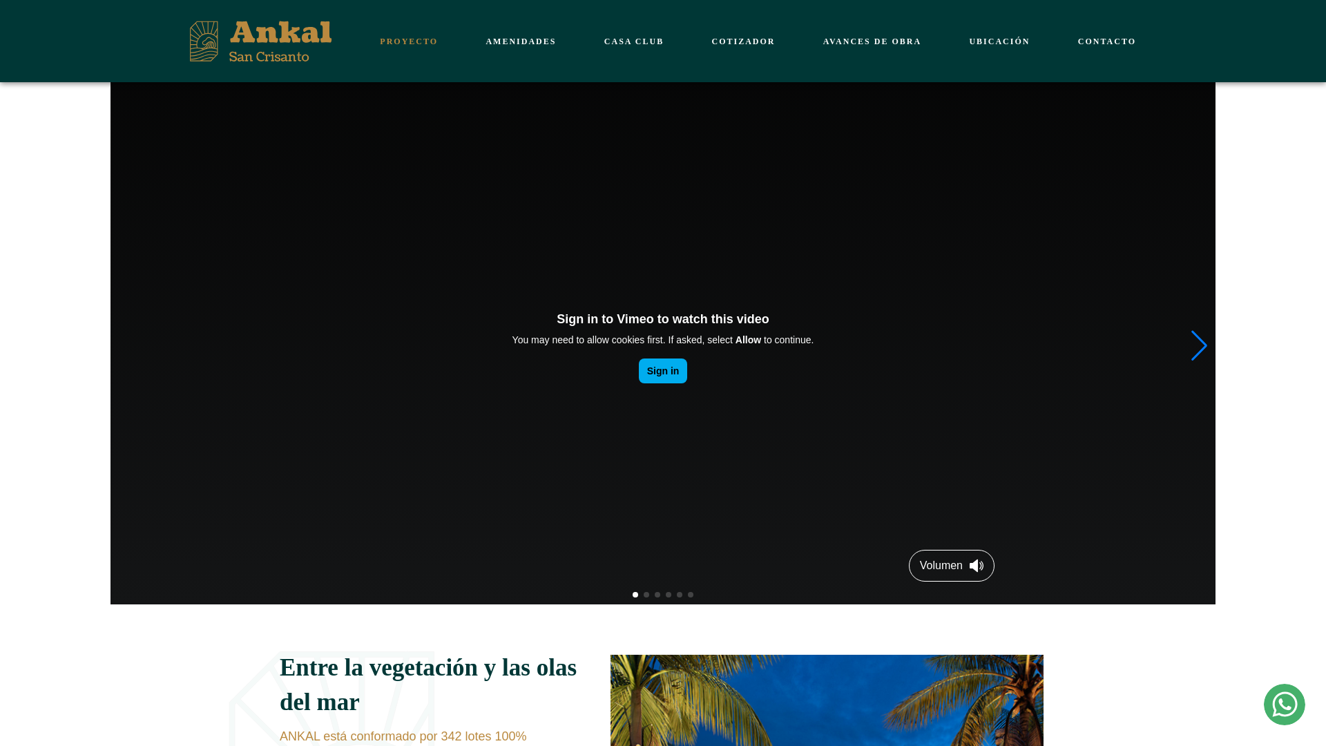 website screenshot of https://ankalsancrisanto.com