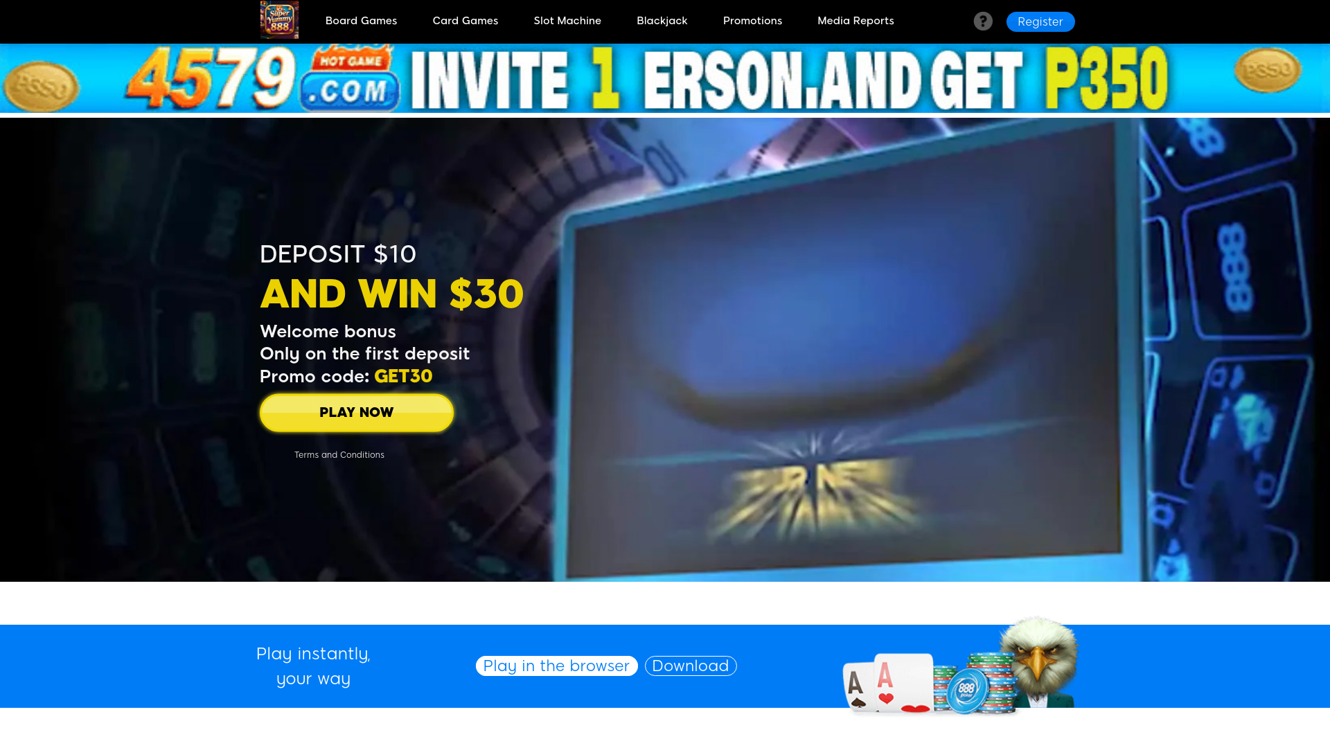 website screenshot of https://loginsuperyummy888.com