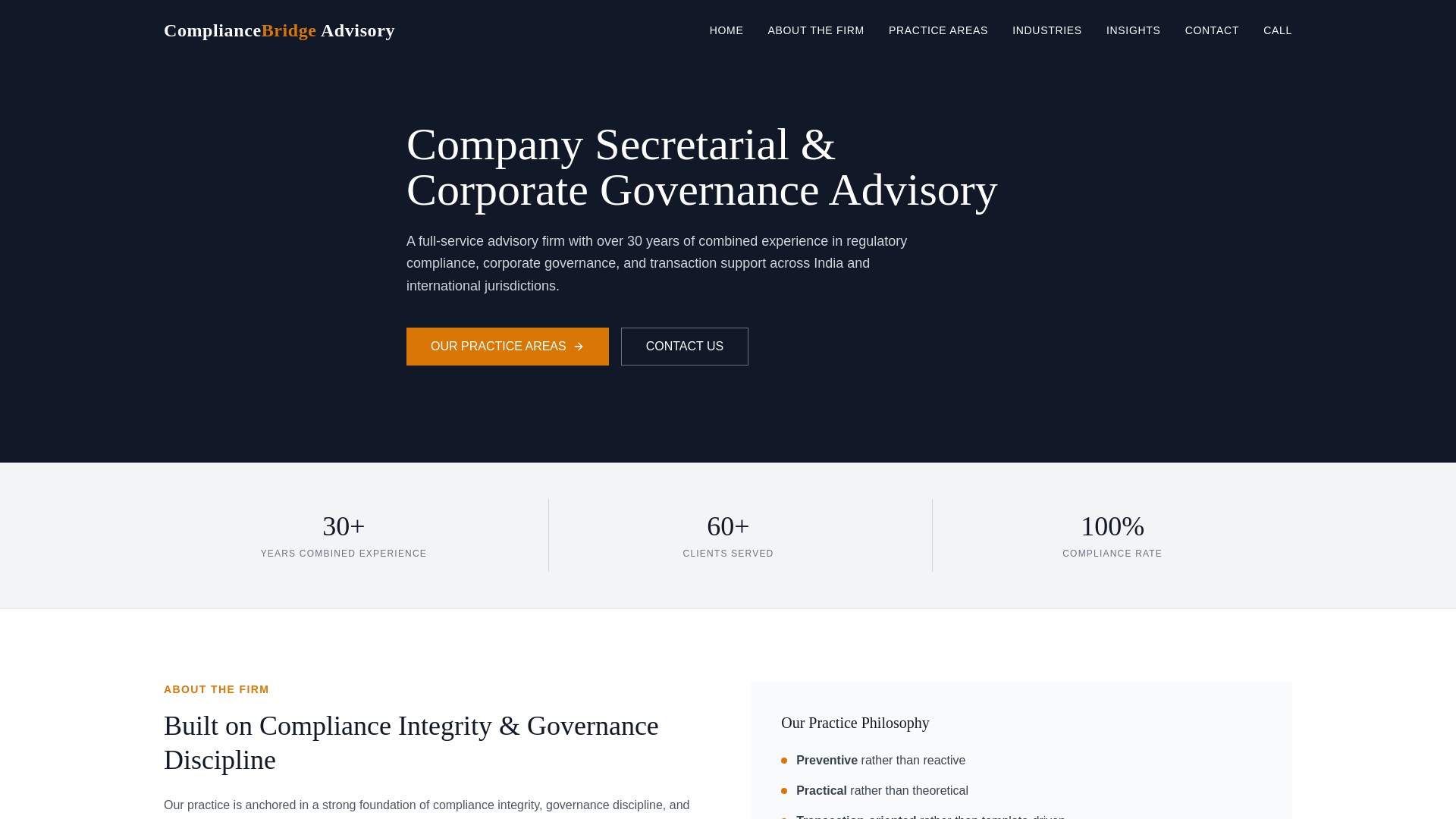 website screenshot of https://compliancebridgewebsite.pages.dev/