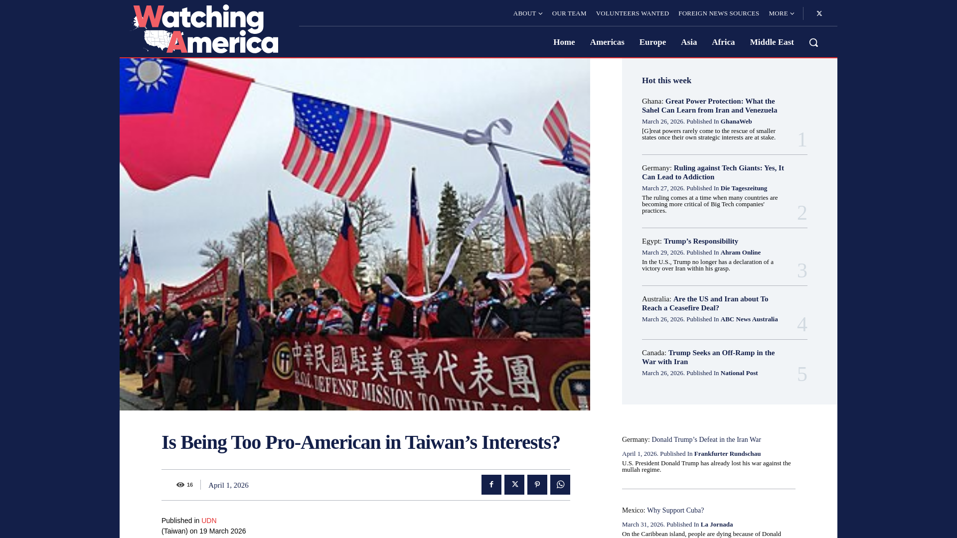 website screenshot of https://watchingamerica.com/2026/04/01/is-being-too-pro-american-in-taiwans-interests/