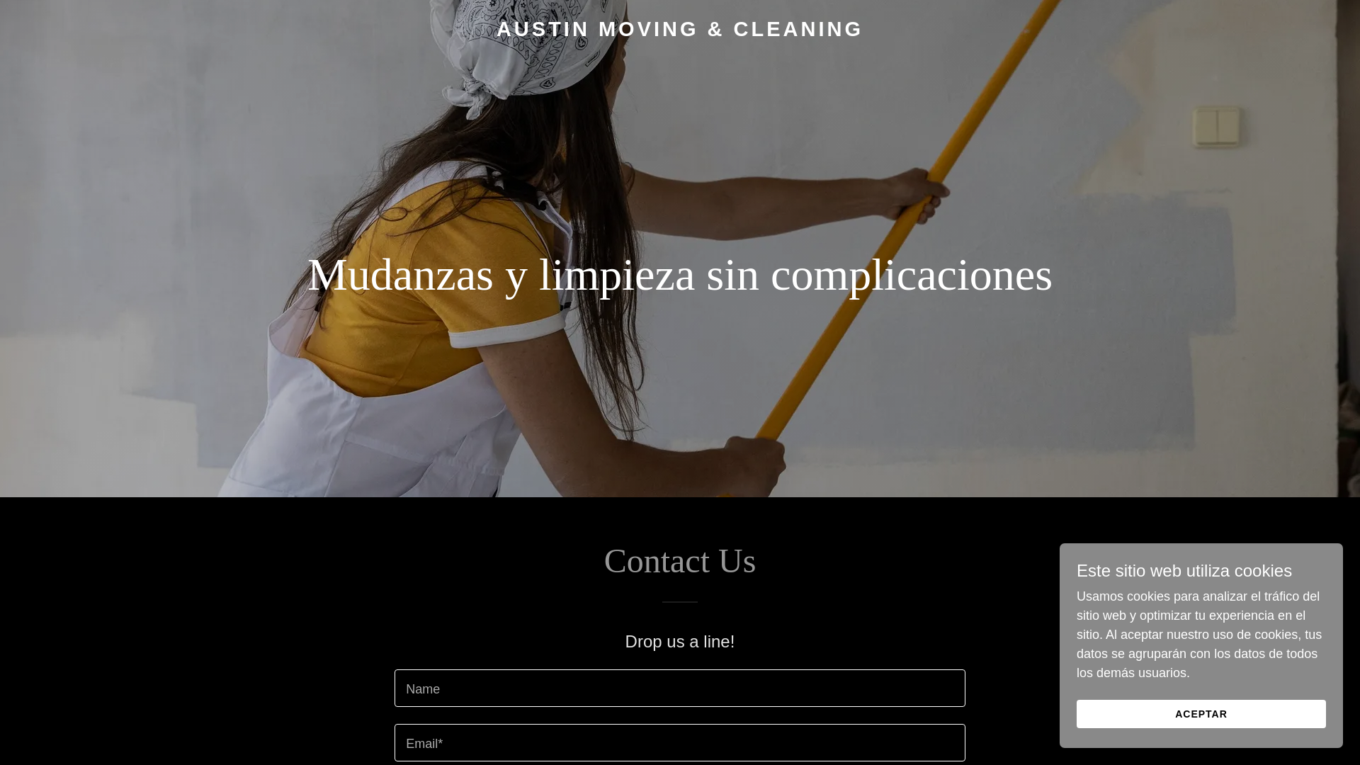 website screenshot of https://austinmovingcleaning.com