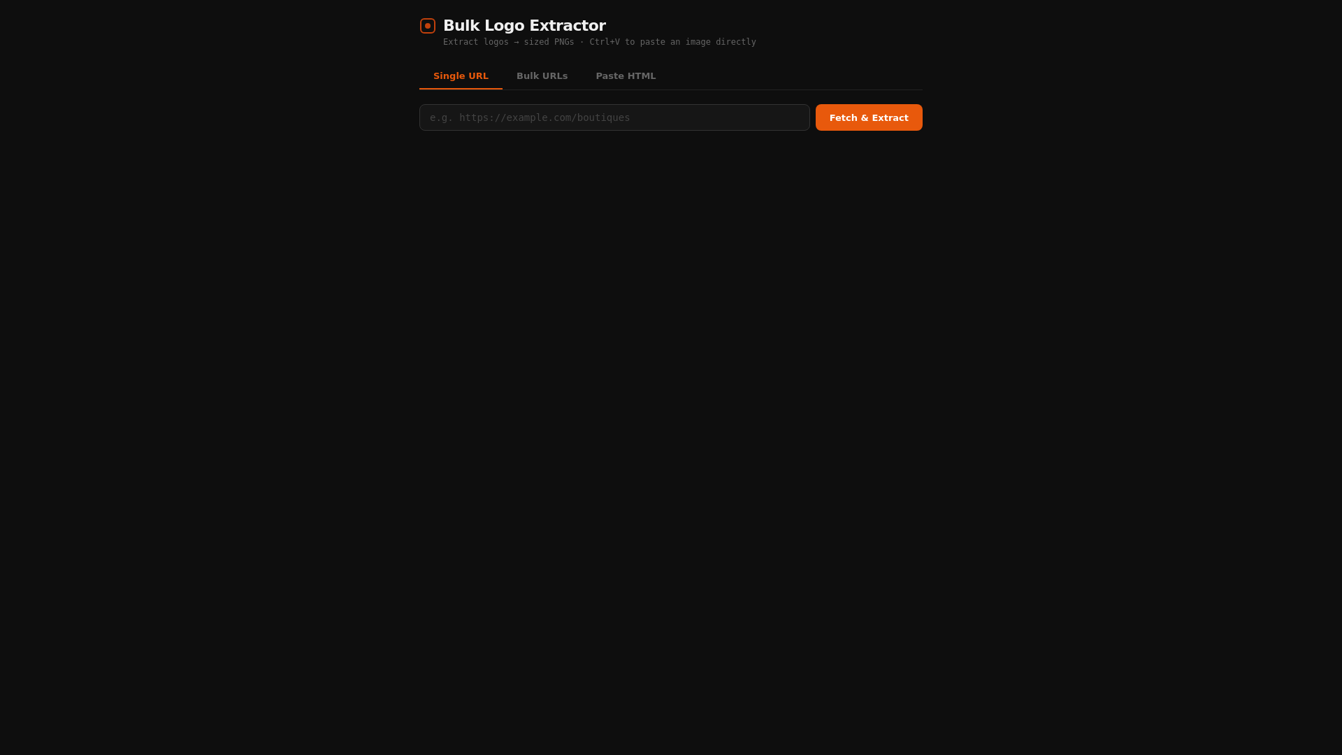website screenshot of https://bulk-logo-extractor.pages.dev/