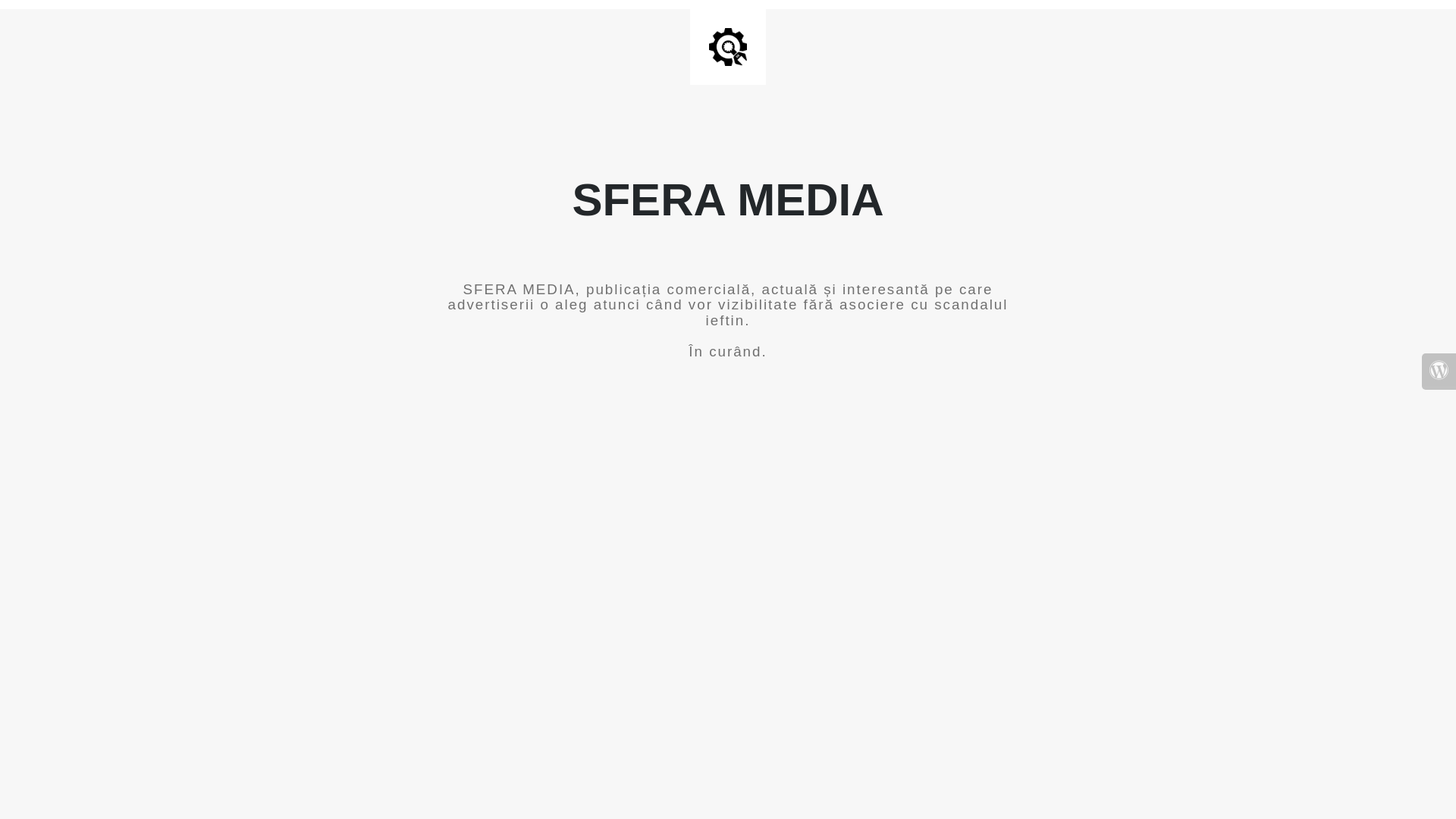 website screenshot of https://sferamedia.ro/