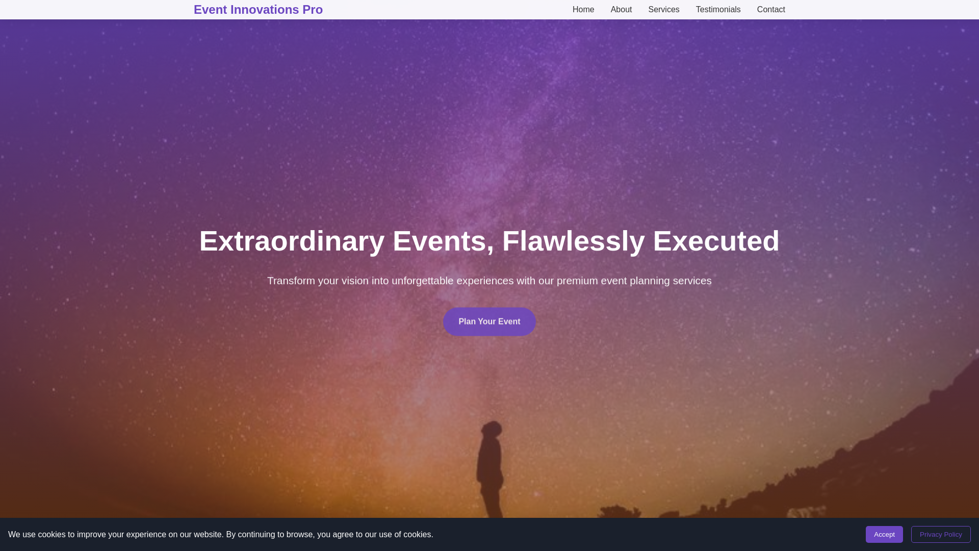 website screenshot of https://eventinnovationspro.digital/