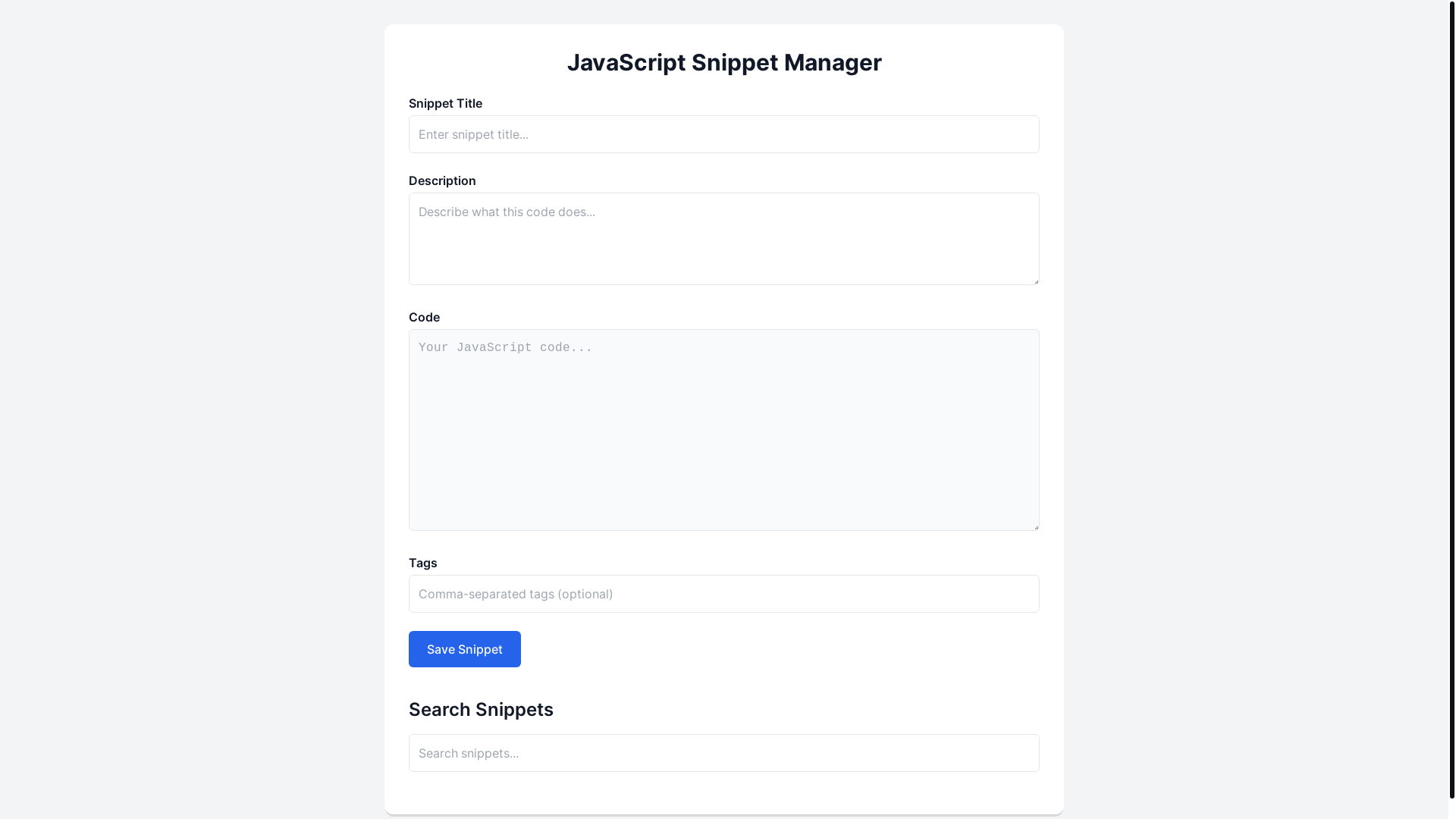 website screenshot of https://code-snippets-4hk.pages.dev/