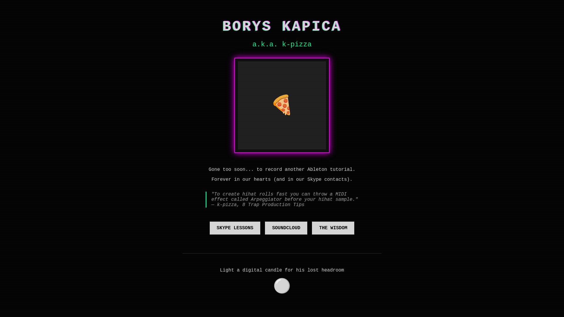 website screenshot of https://k-pizza-memorial.pages.dev/