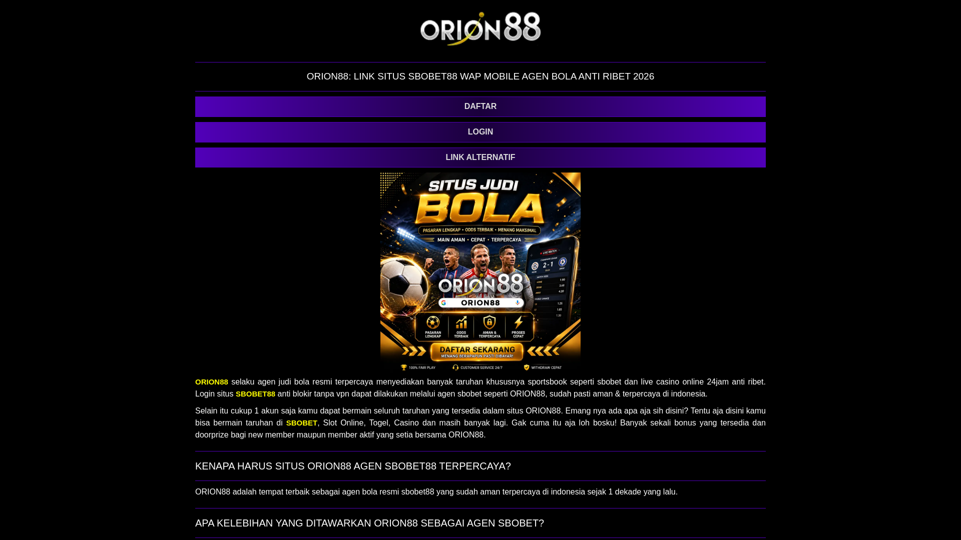 website screenshot of https://portersgrill-orion88-sbobet88.pages.dev/
