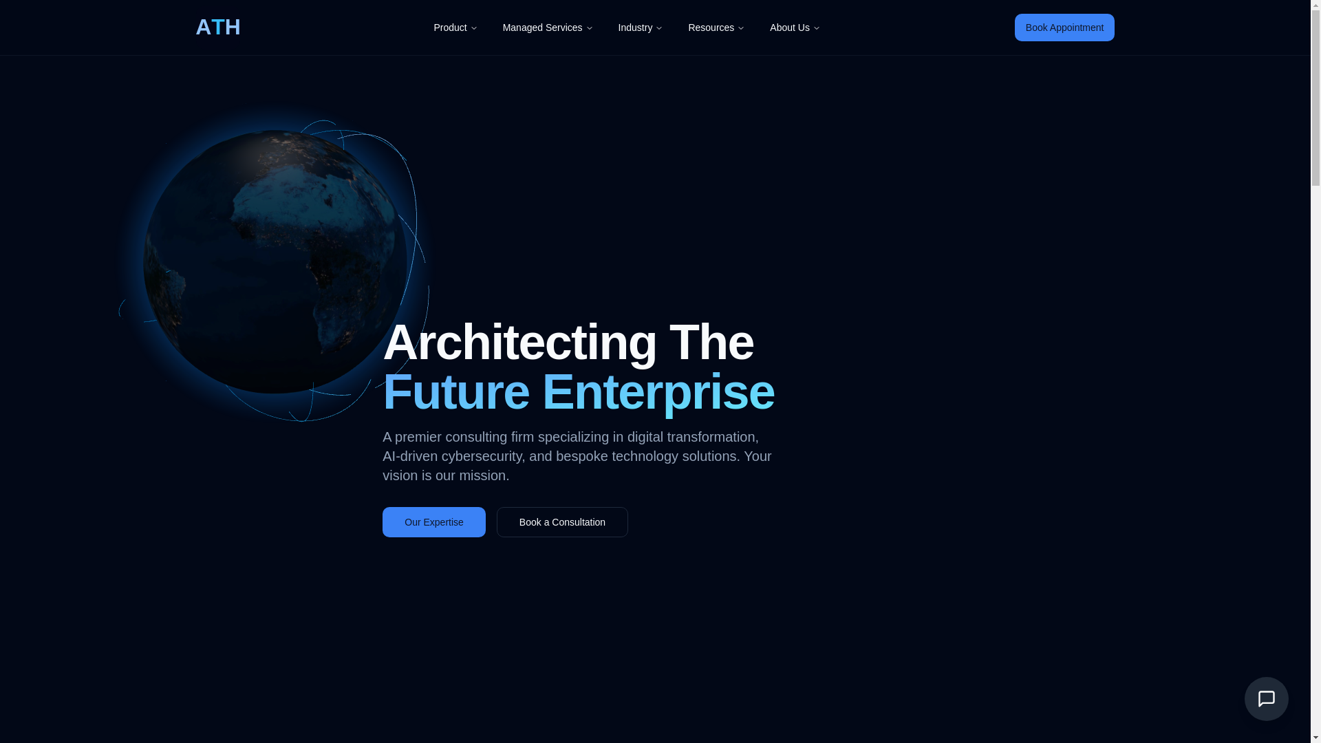 website screenshot of https://athsystem.net/