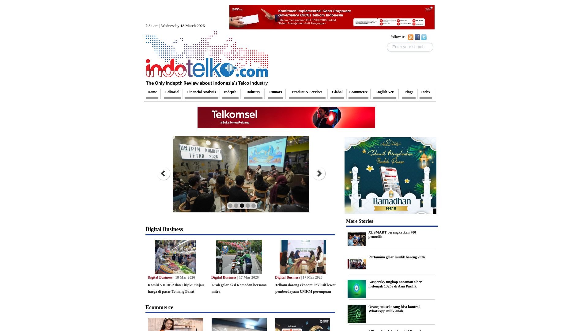 website screenshot of https://indotelko.com