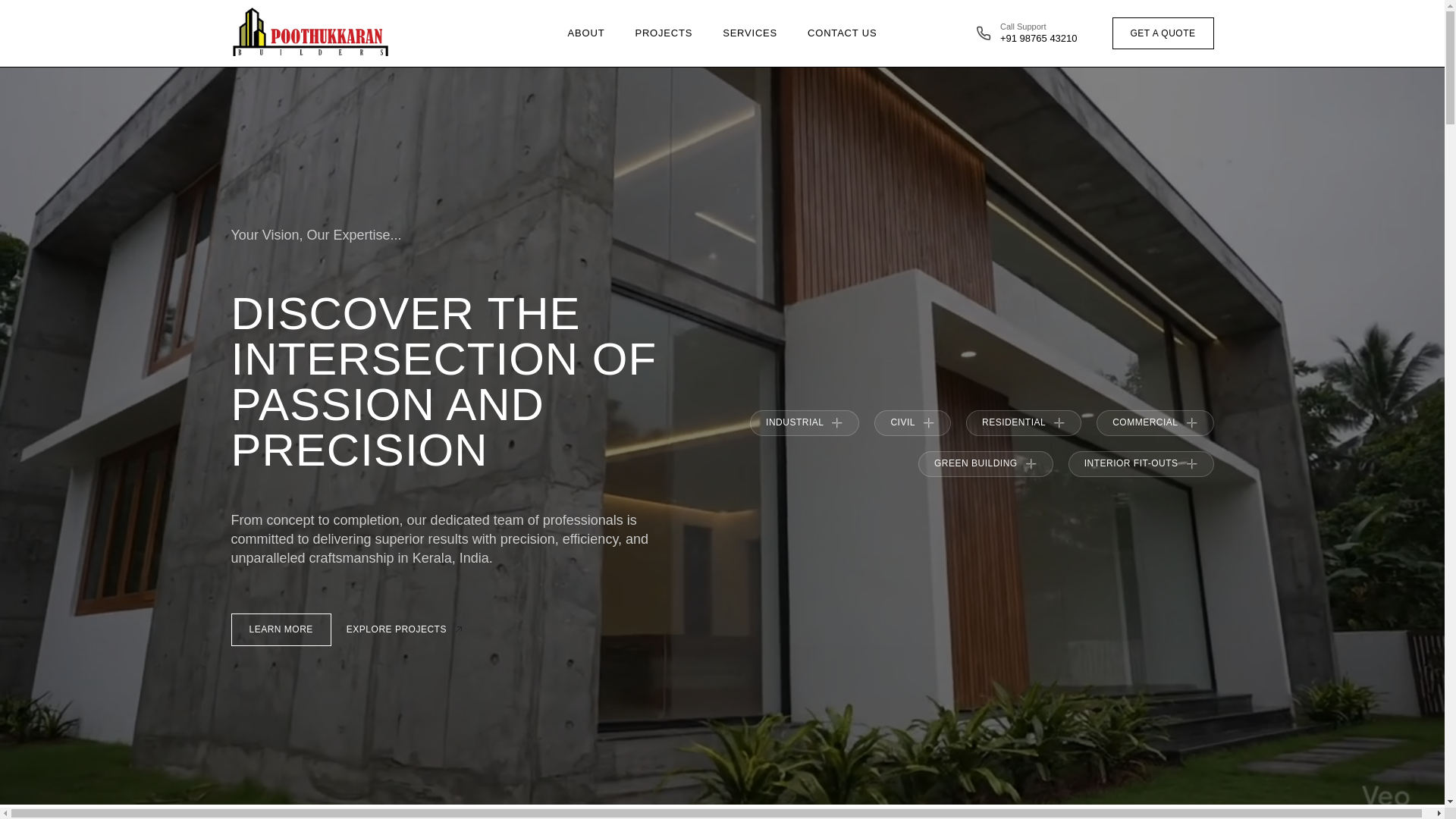 website screenshot of https://poothukkaran-website-prebuild.pages.dev/