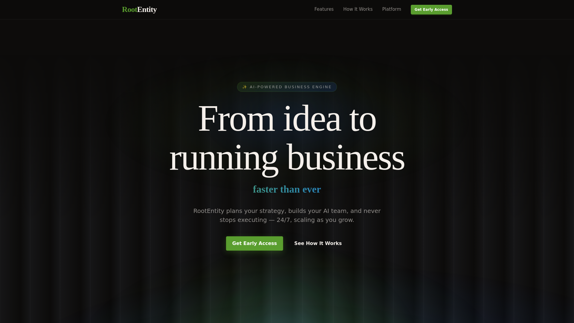 website screenshot of https://rootentity.com