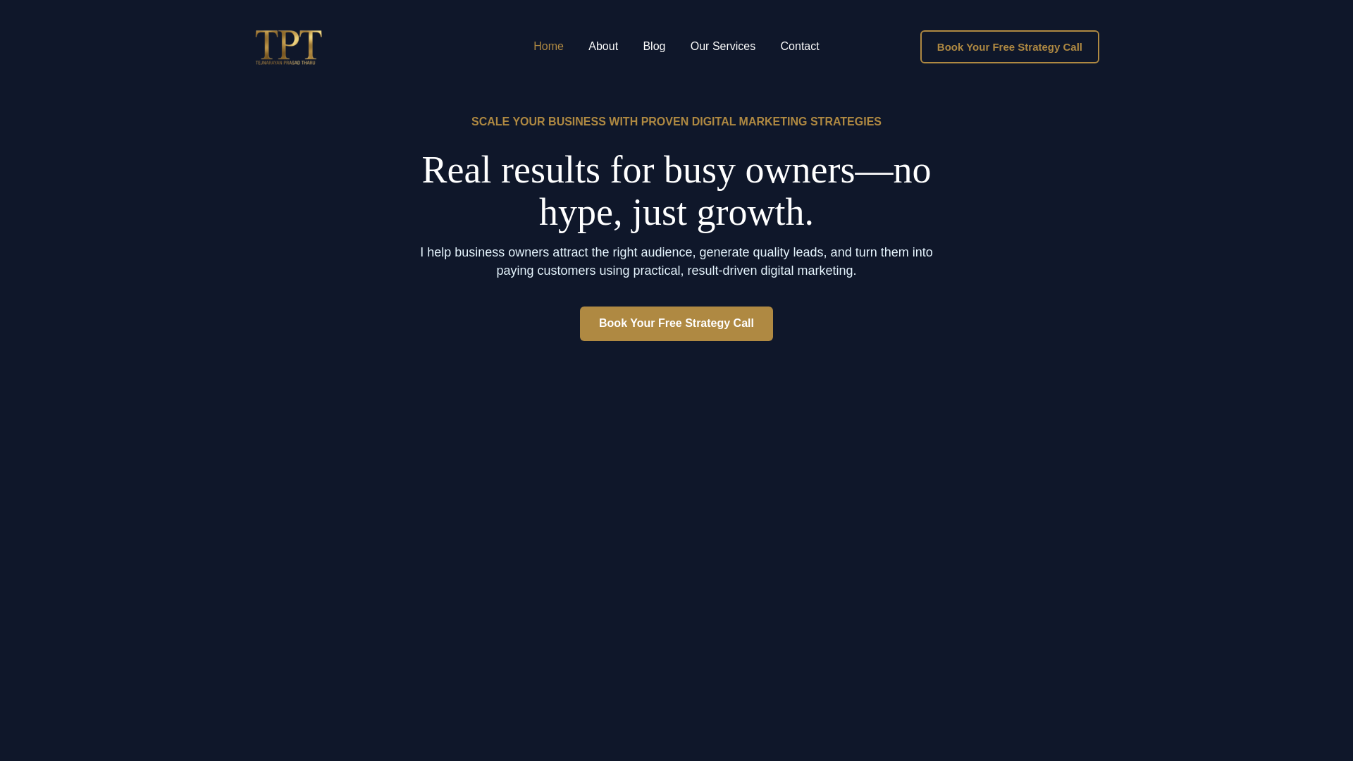 website screenshot of https://tejnarayantharu.com.np