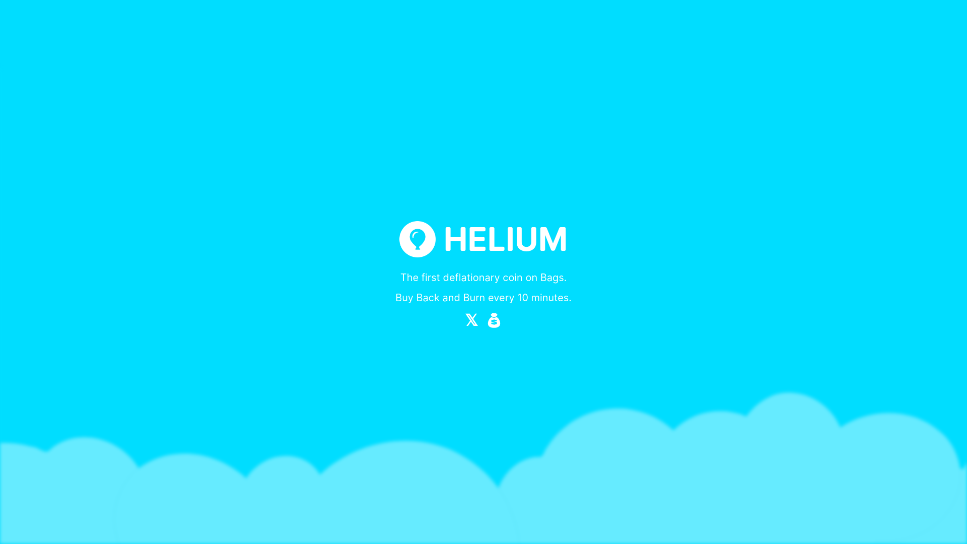 website screenshot of https://heliumcoin.finance/