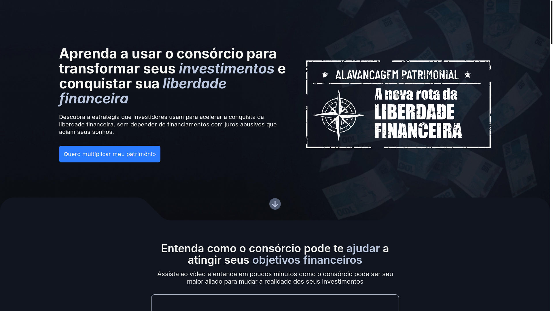 website screenshot of https://alavancagemcomestrategia.com.br/
