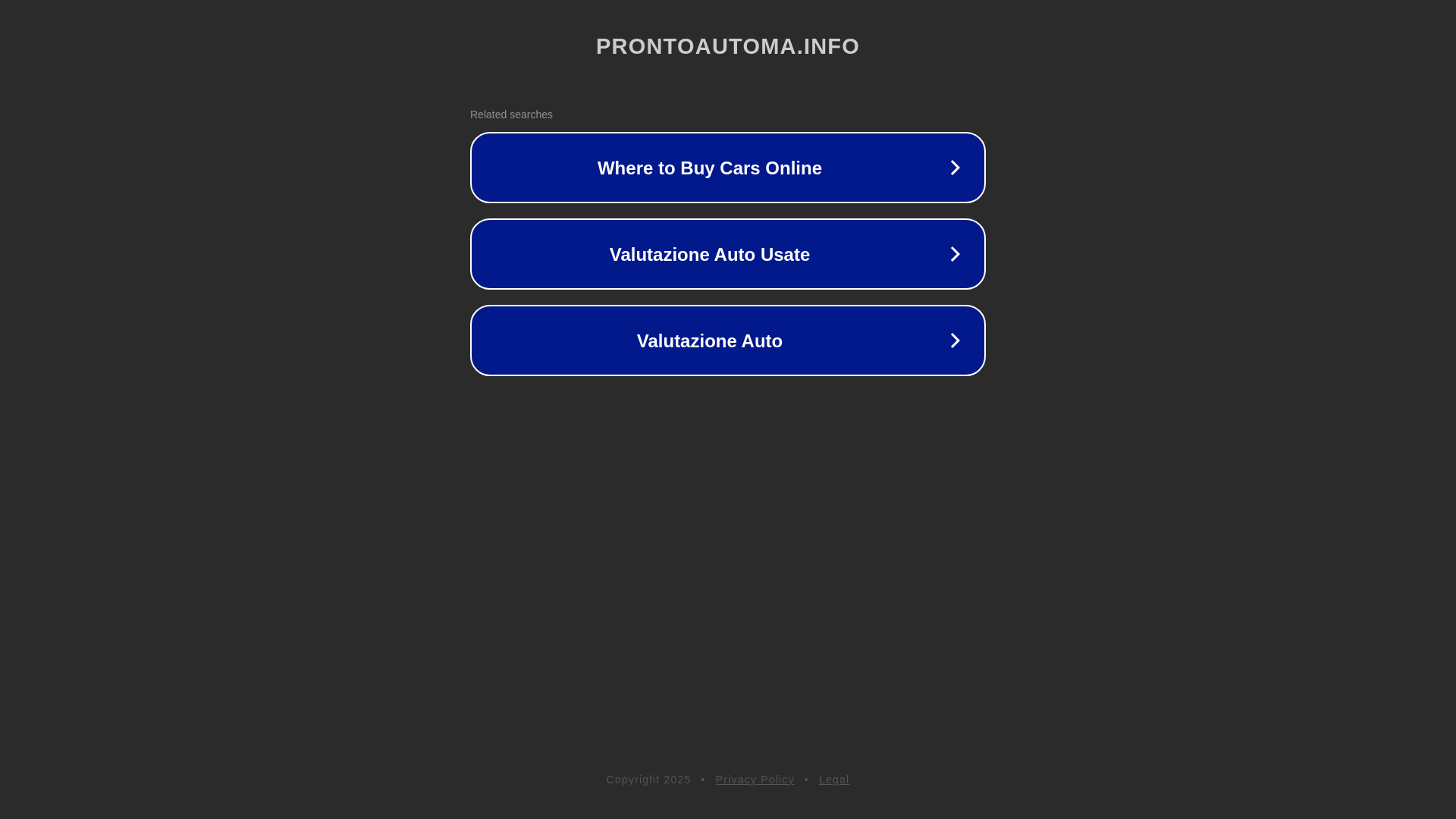 website screenshot of https://prontoautoma.info/