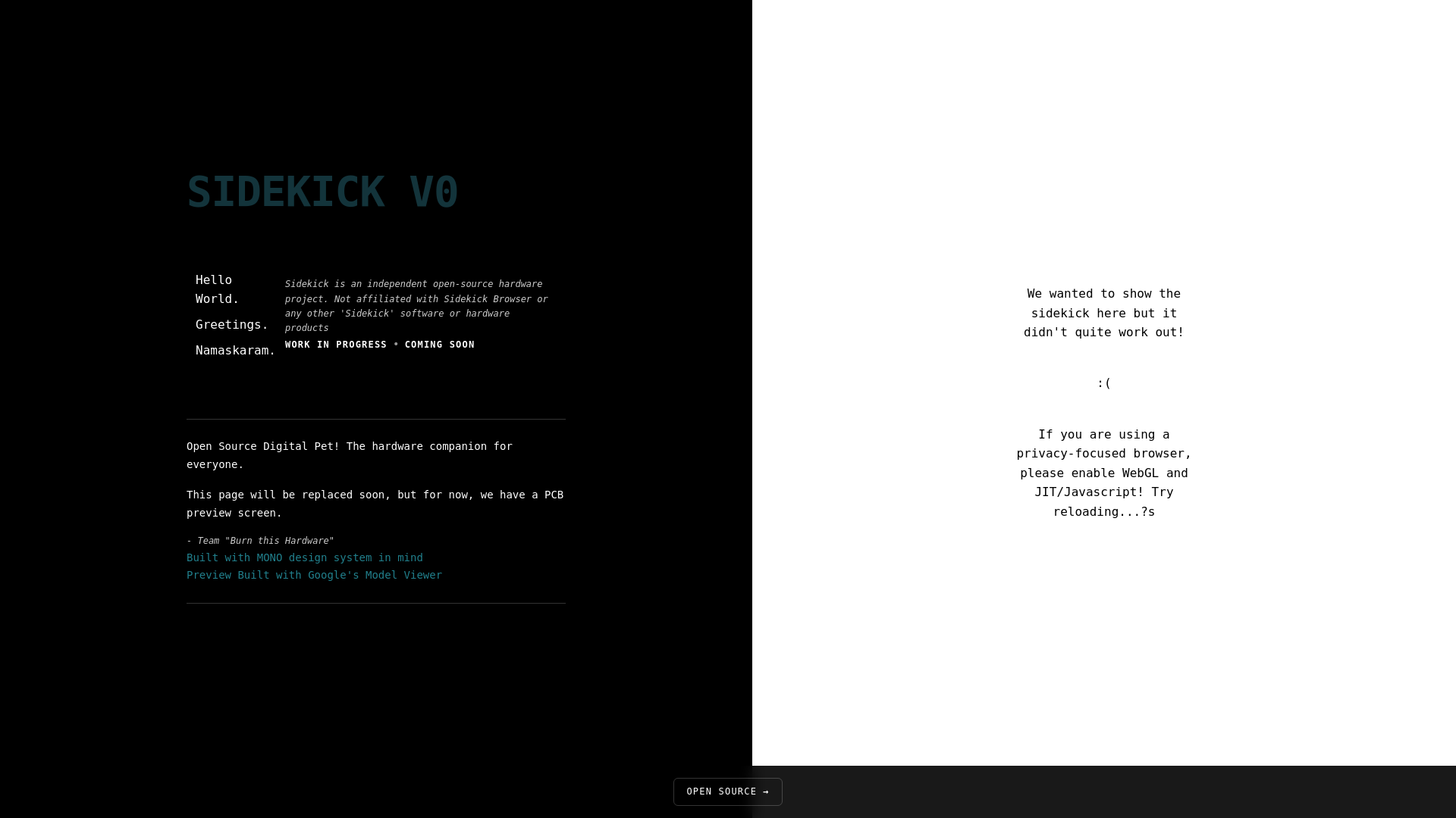 website screenshot of https://meetsidekick.pages.dev/