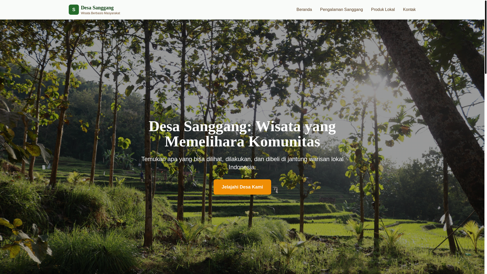 website screenshot of https://visit-sanggang.page/