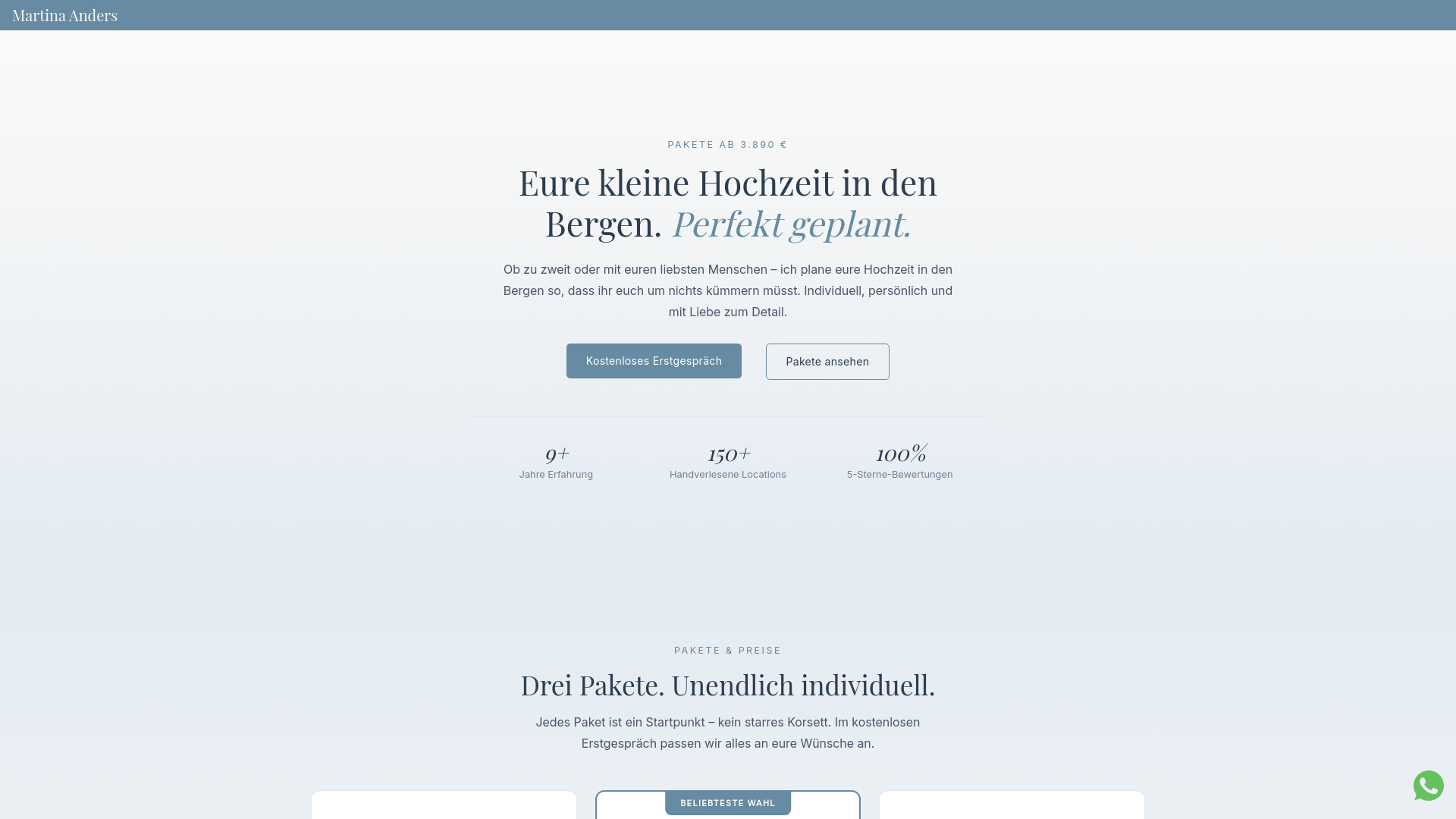 website screenshot of https://hochzeit-im-kleinen-kreis.de