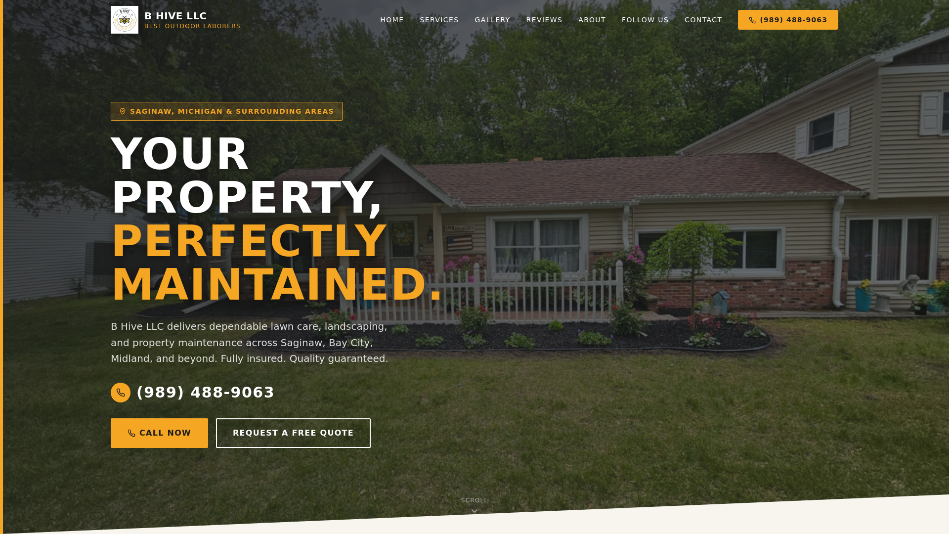 website screenshot of https://bhiveoutdoor.com/