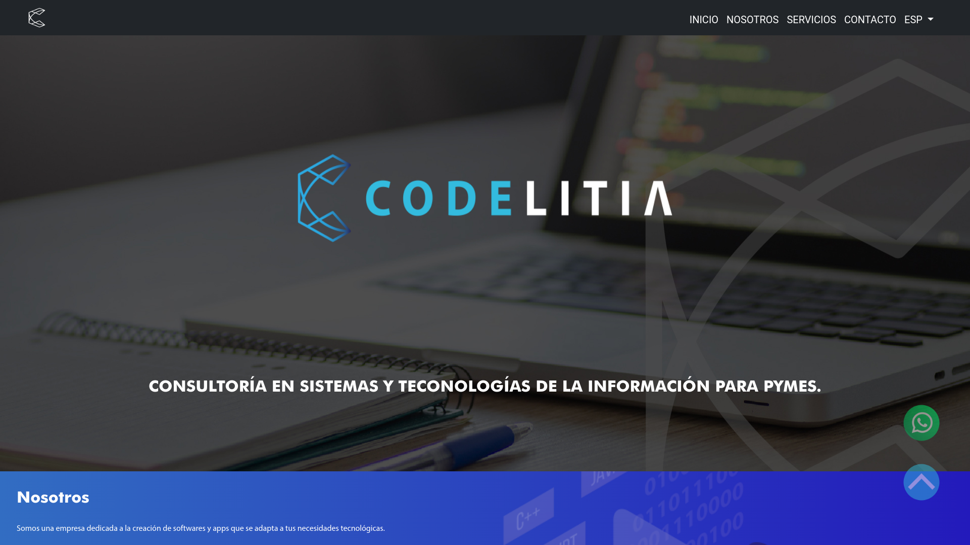 website screenshot of https://info@codelitia.com.mx/
