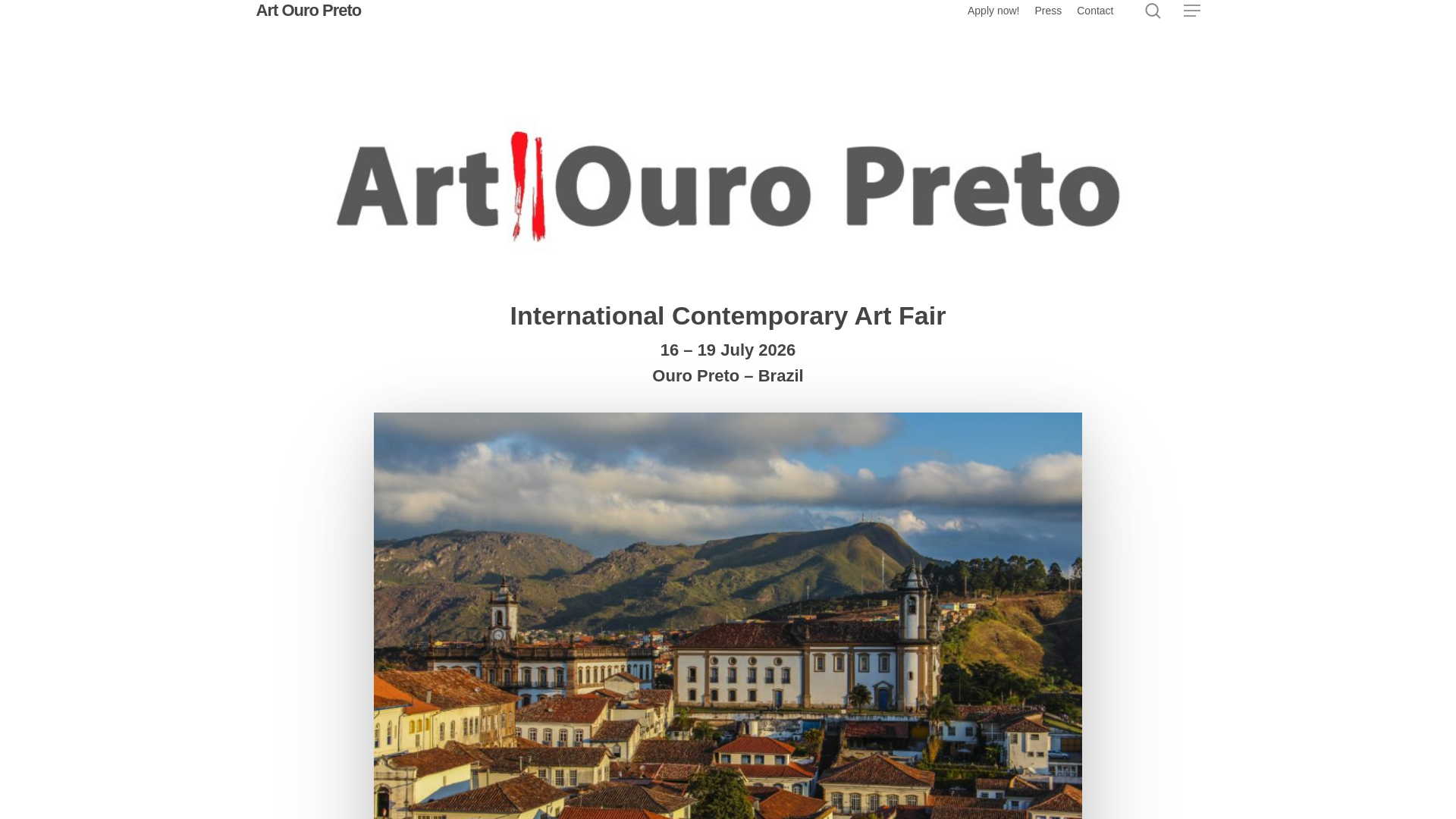 website screenshot of https://artouropreto.com/
