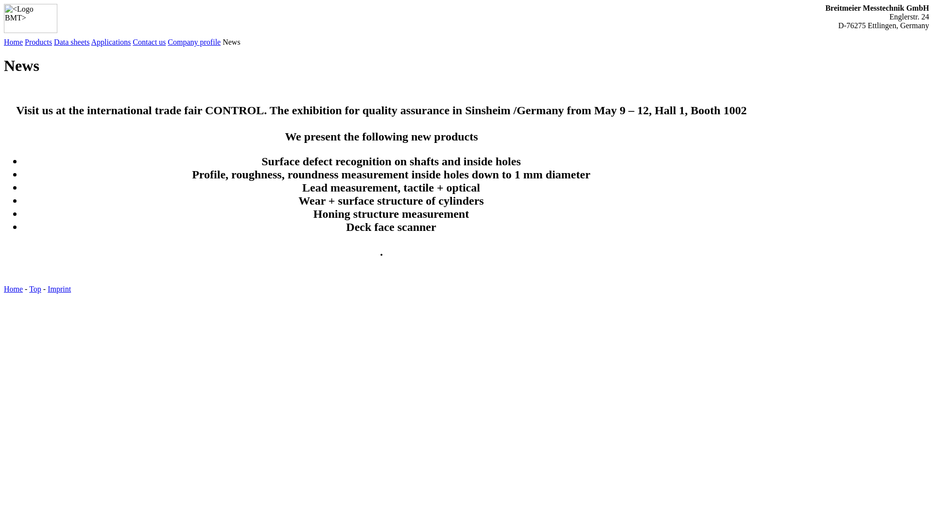 website screenshot of https://bmttest.de/