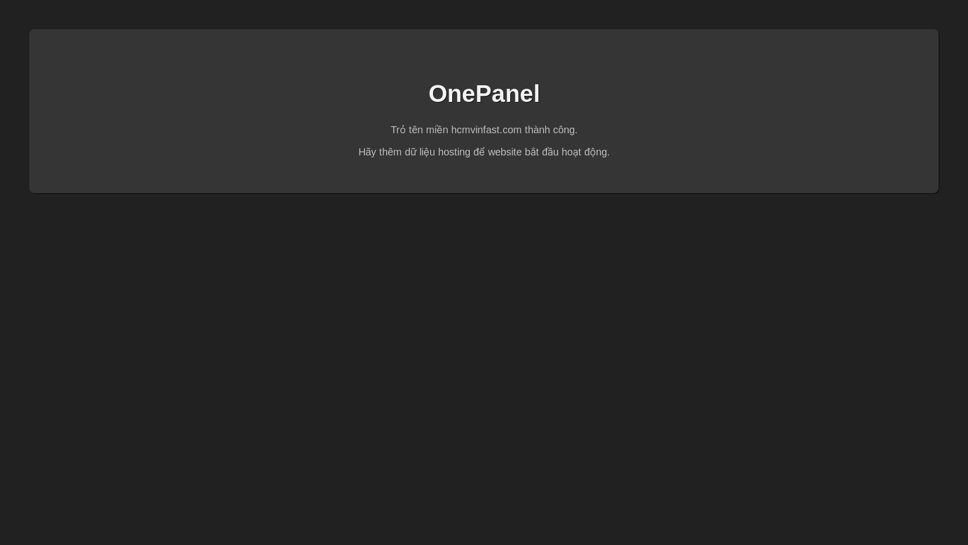 website screenshot of https://hcmvinfast.com/