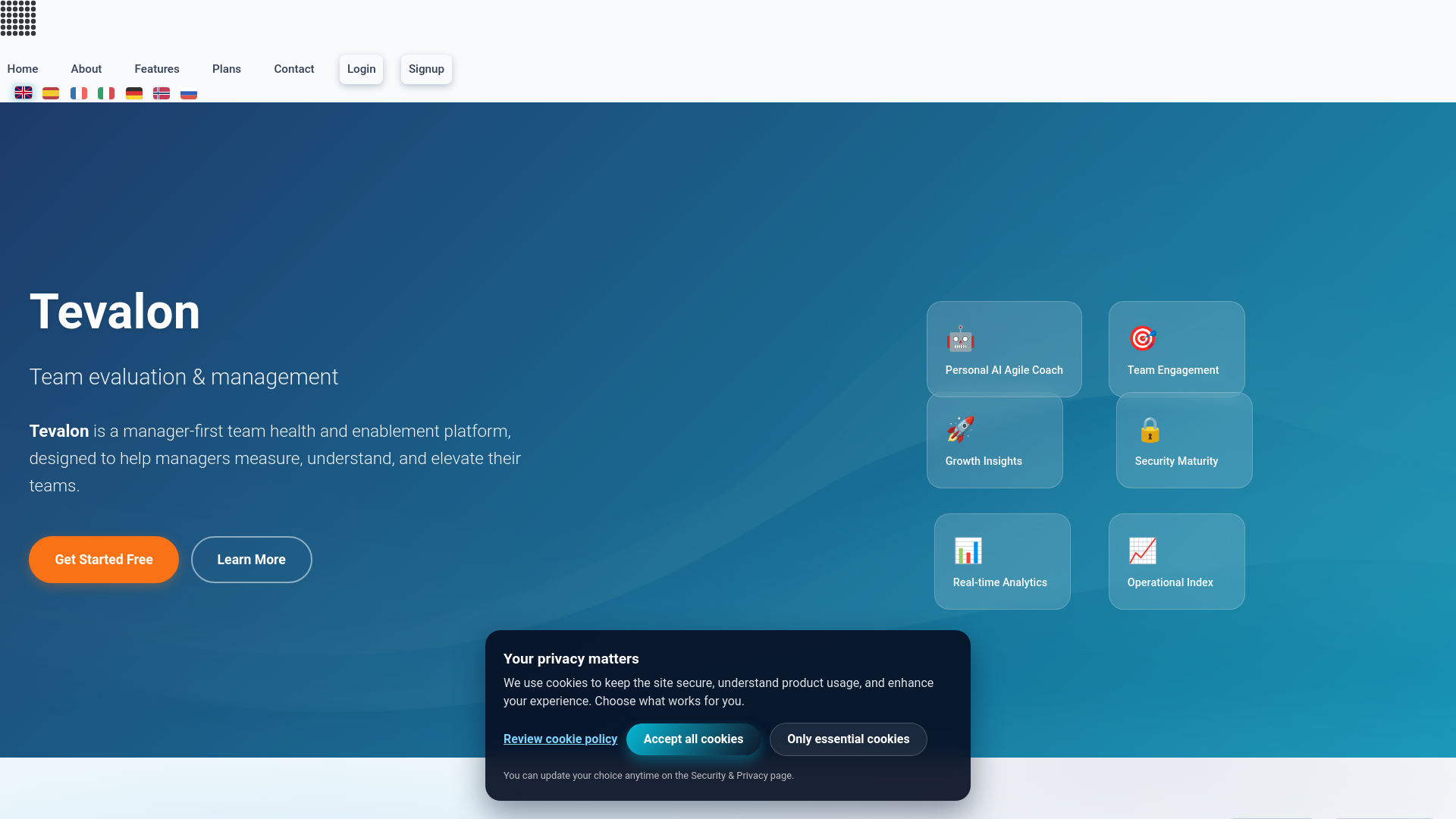 website screenshot of https://www-tevalon.pages.dev/