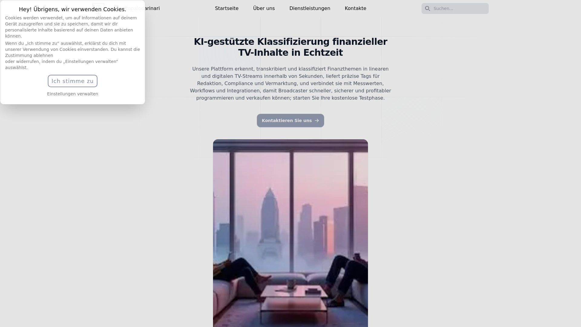 website screenshot of https://davoveltopalodarinari.digital/
