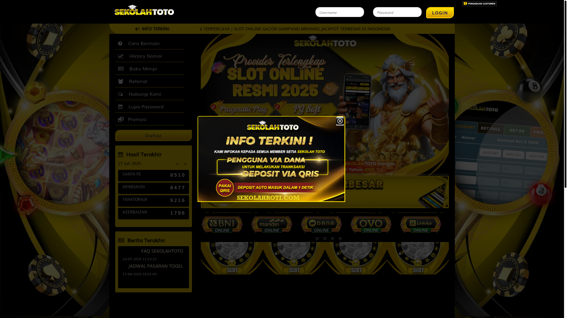 website screenshot of https://sekolahsastra.com/