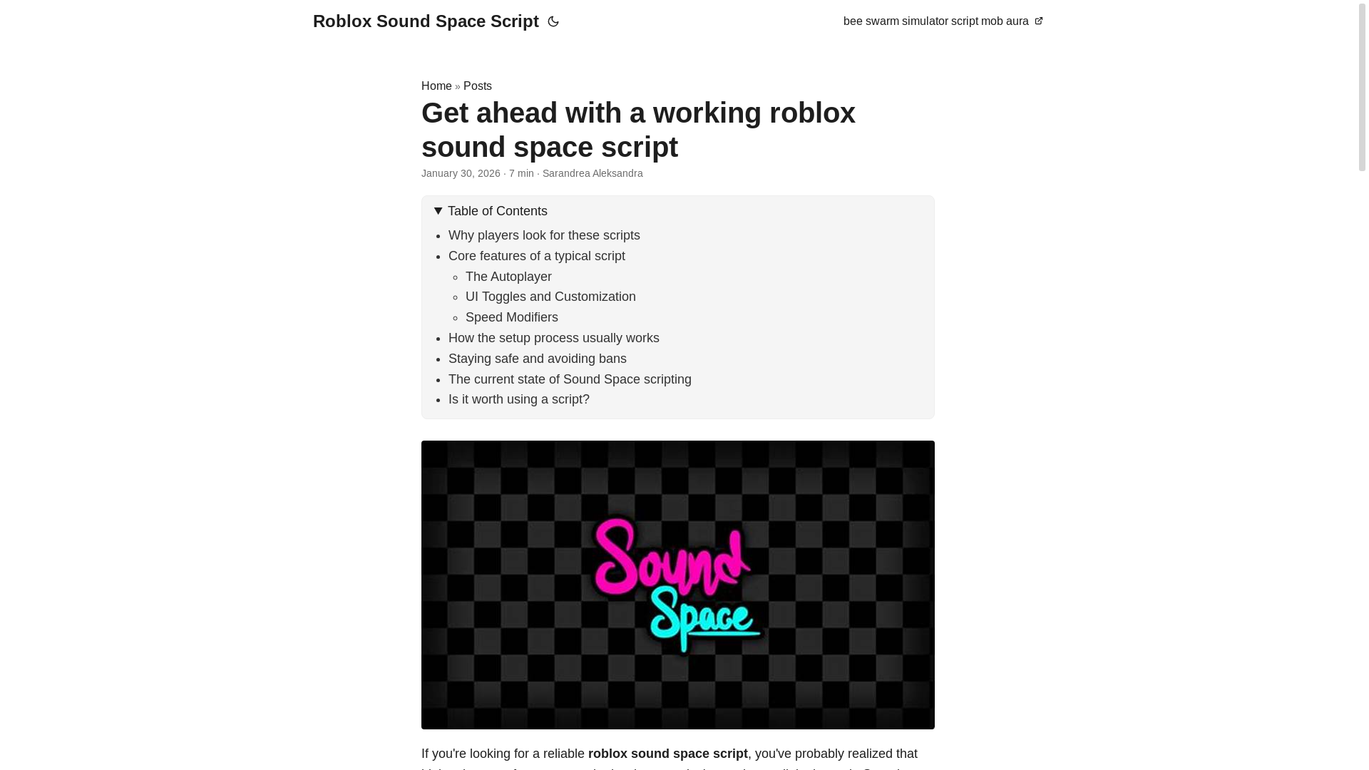 website screenshot of https://roblox-sound-space-script.pages.dev/