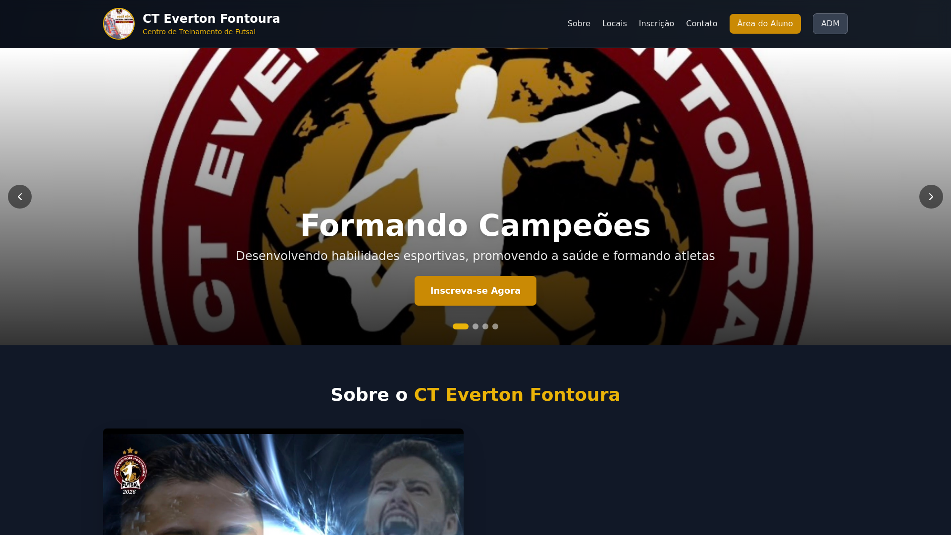 website screenshot of https://ctevertonfontoura.com.br/