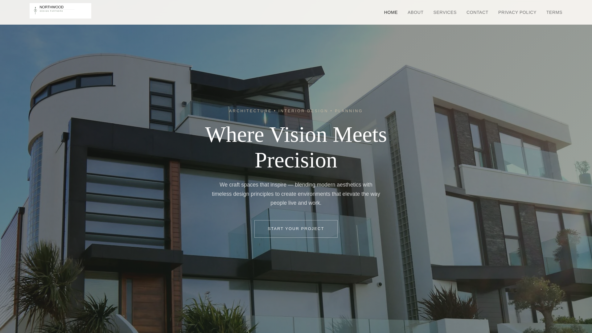 website screenshot of https://northwooddesignpartners.com