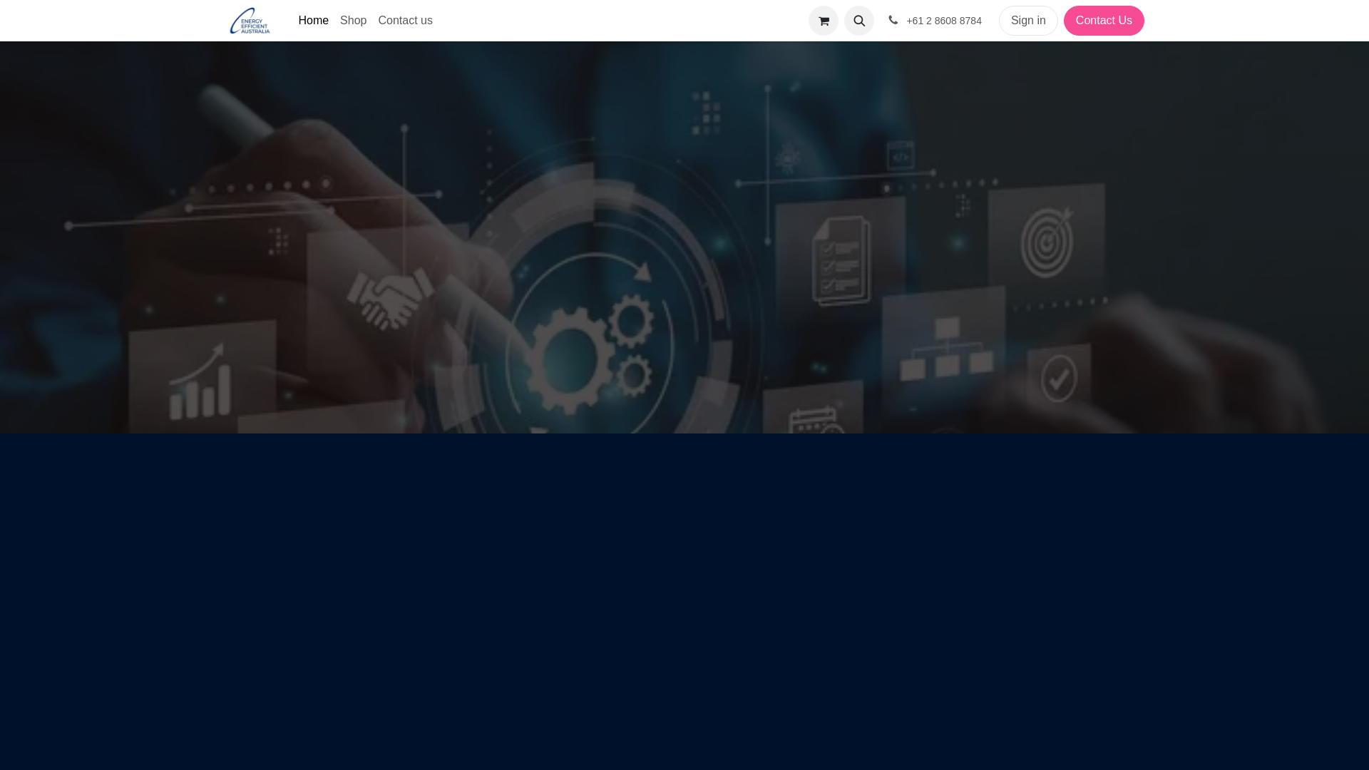 website screenshot of https://energyefficientaustralia.com.au/