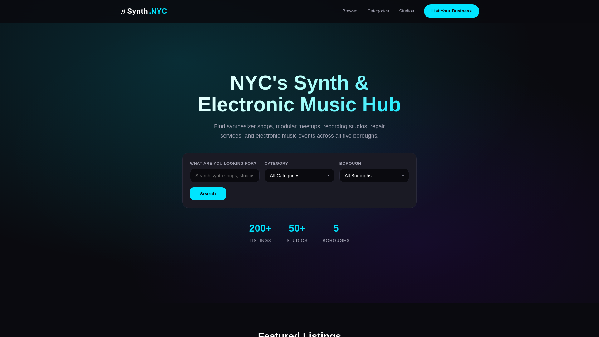 website screenshot of https://synth-nyc.pages.dev/
