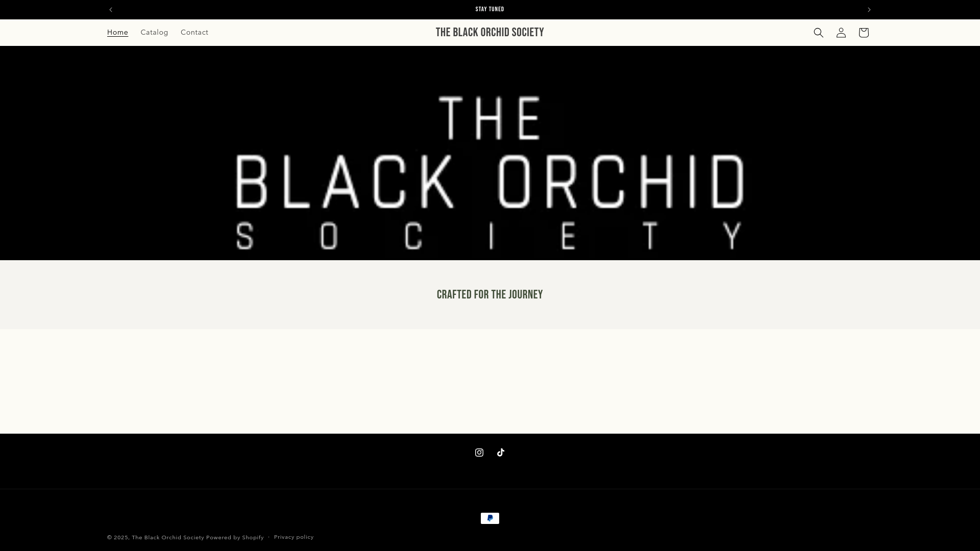 website screenshot of https://theblackorchidsociety.com/