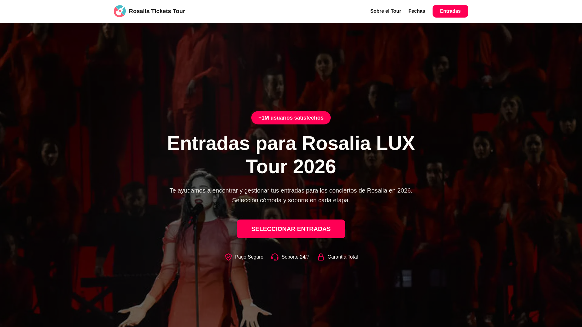 website screenshot of https://rosaliaticketstour.com
