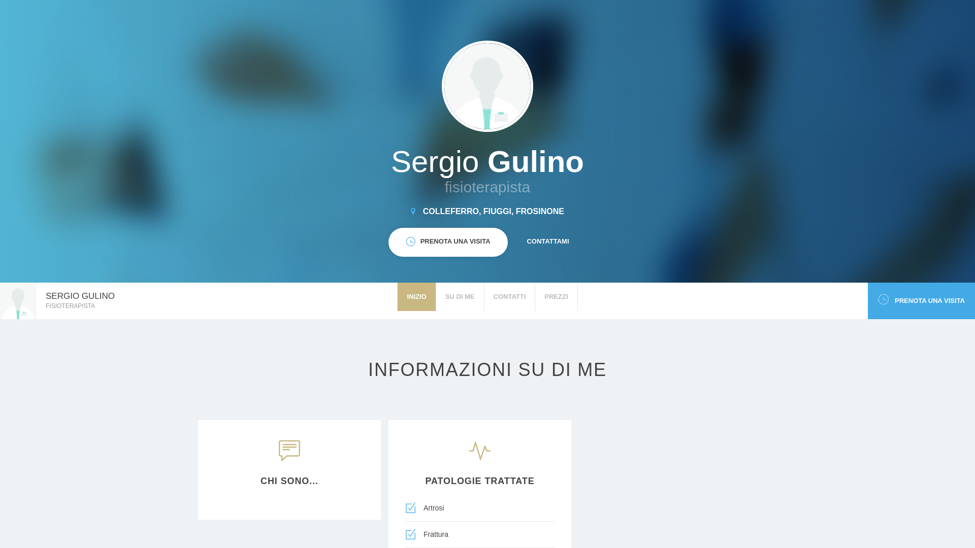 website screenshot of https://sergiogulinofisiosteopata.com