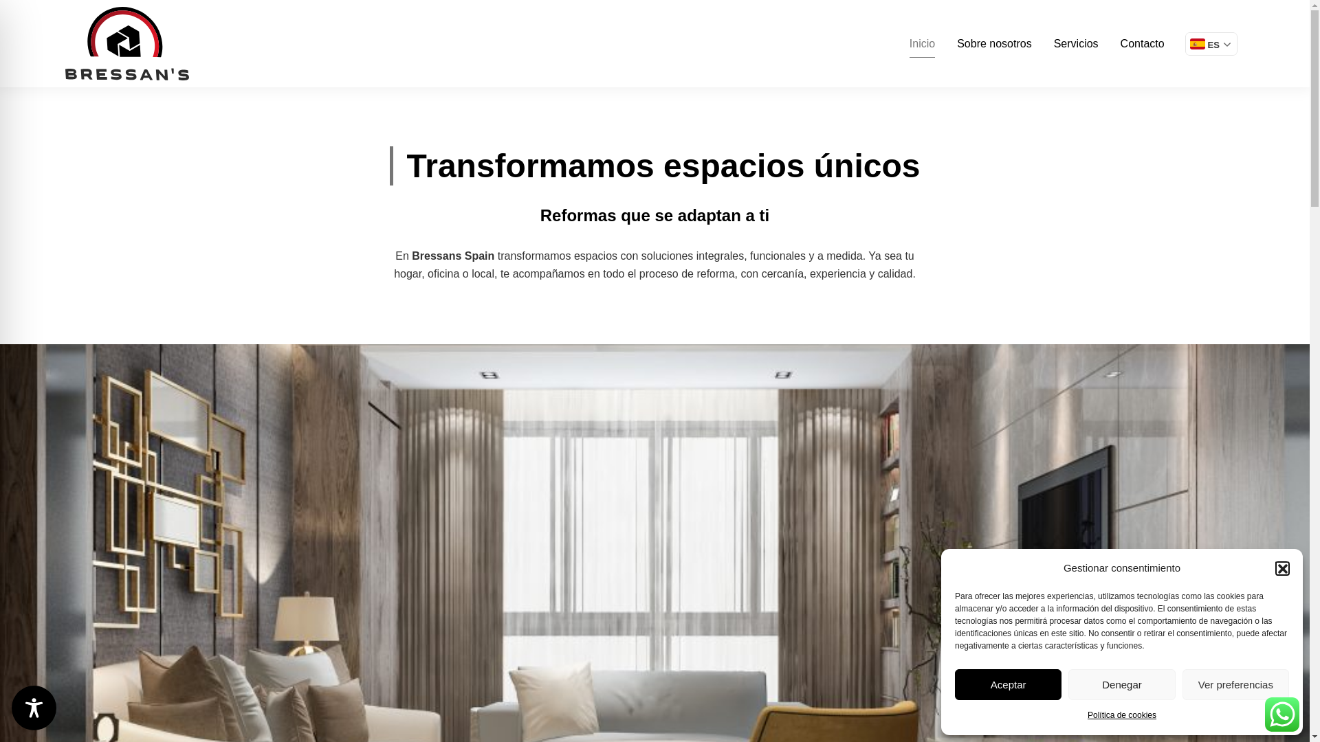 website screenshot of https://bressanscarpinteria.com/