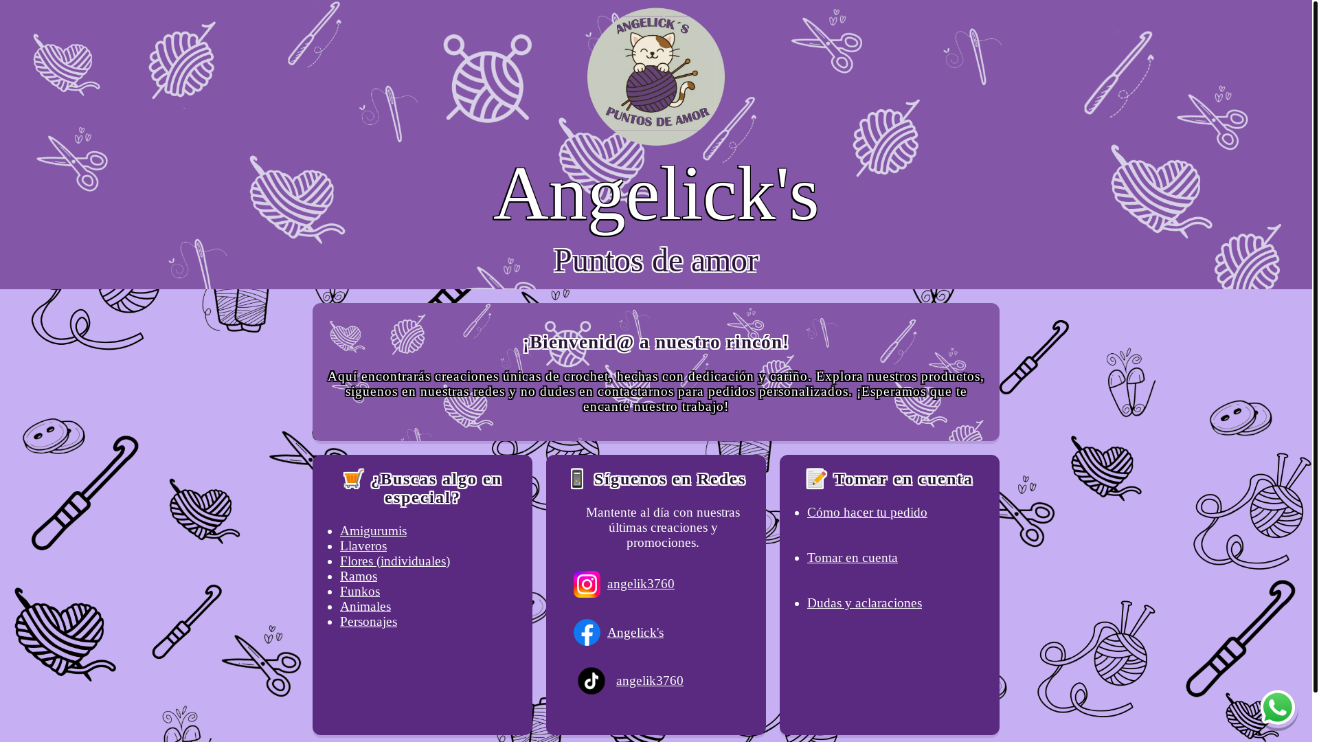 website screenshot of https://angelicks.online/