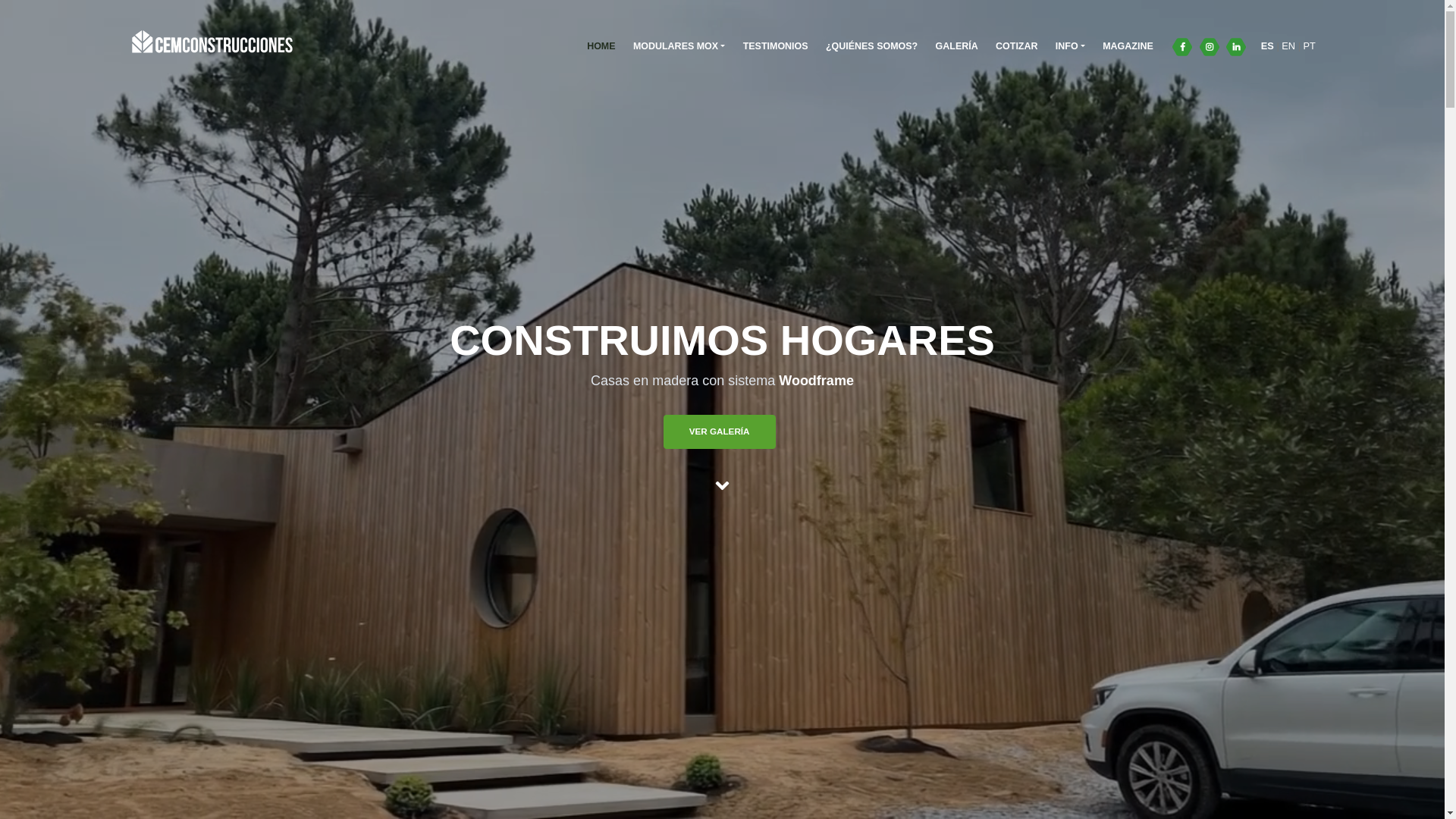 website screenshot of https://cemconstrucciones.uy/
