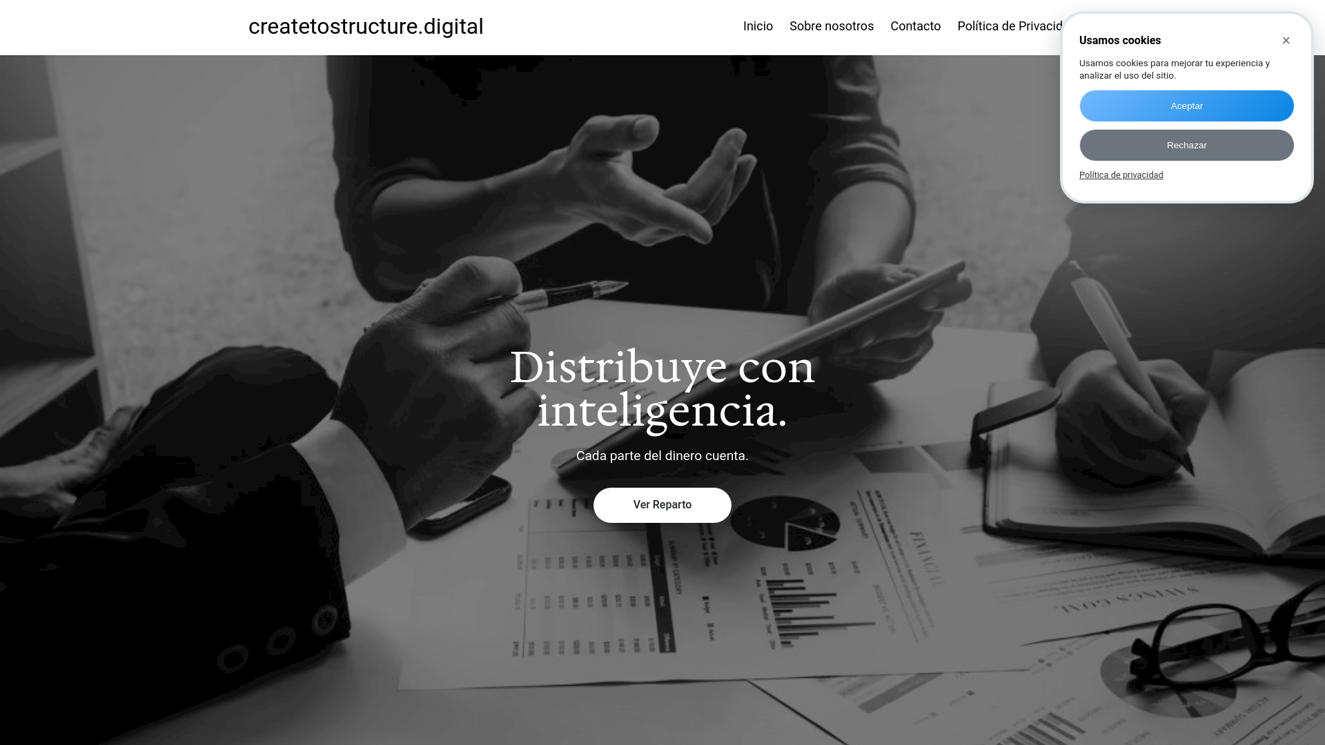 website screenshot of https://createtostructure.digital