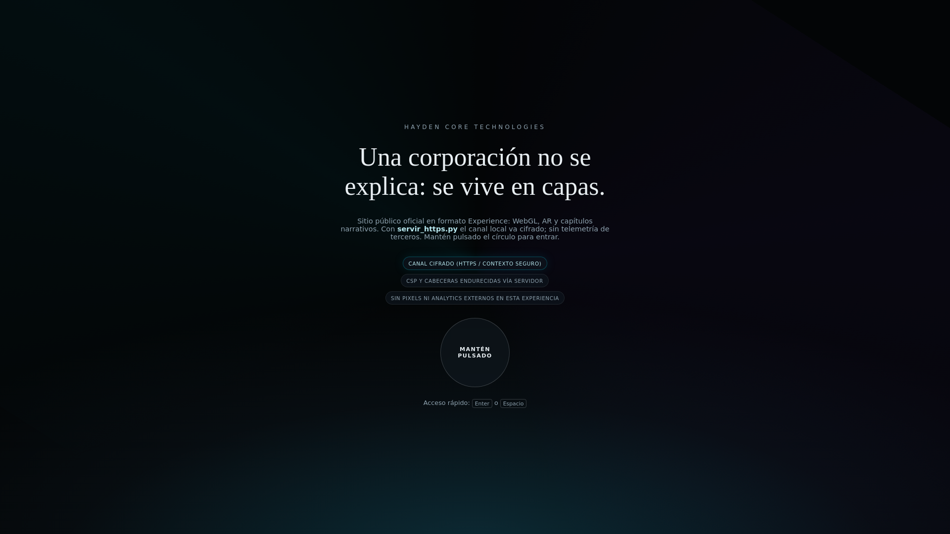 website screenshot of https://haydencoretechnologies.org/