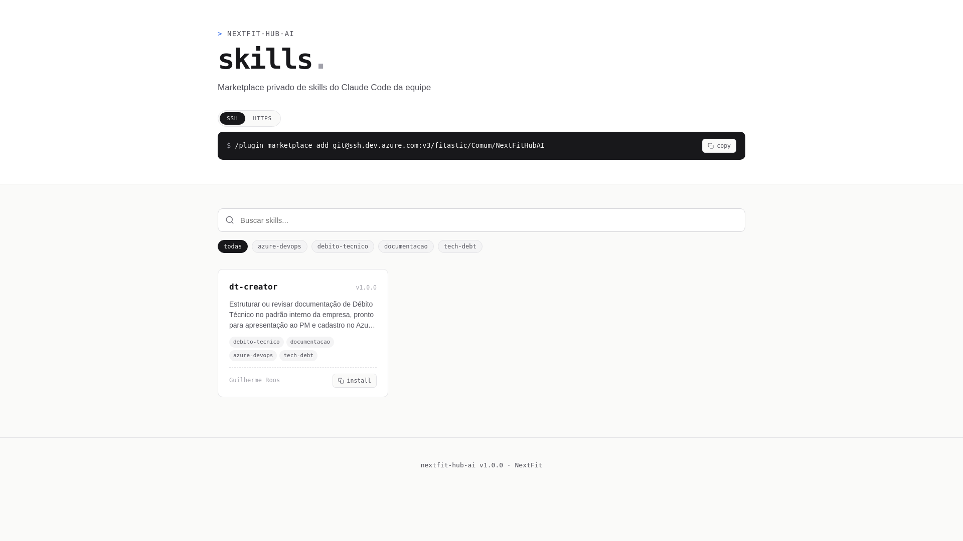 website screenshot of https://nextfit-hub-ai.pages.dev/