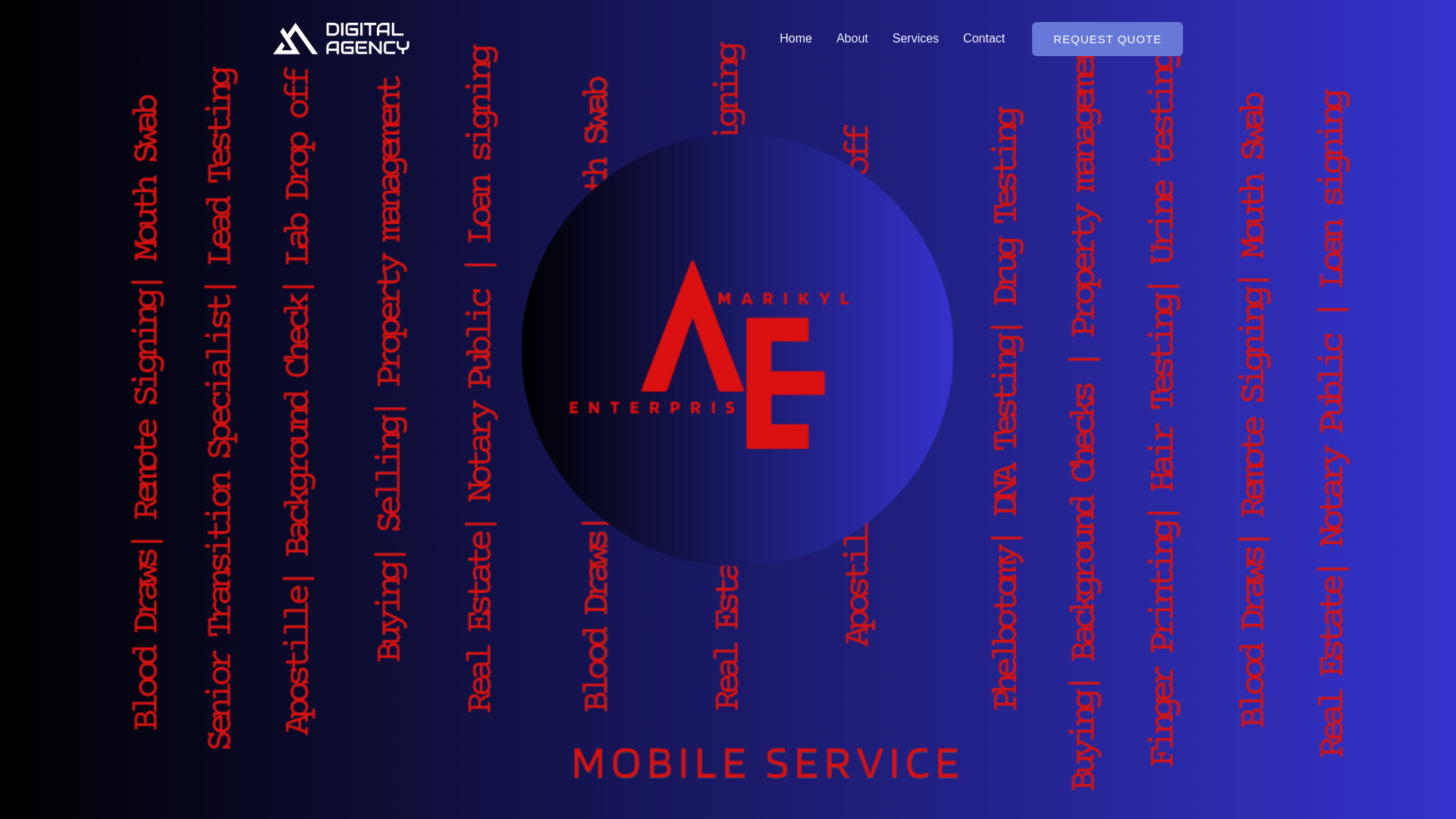 website screenshot of https://amarikylenterprise.com/