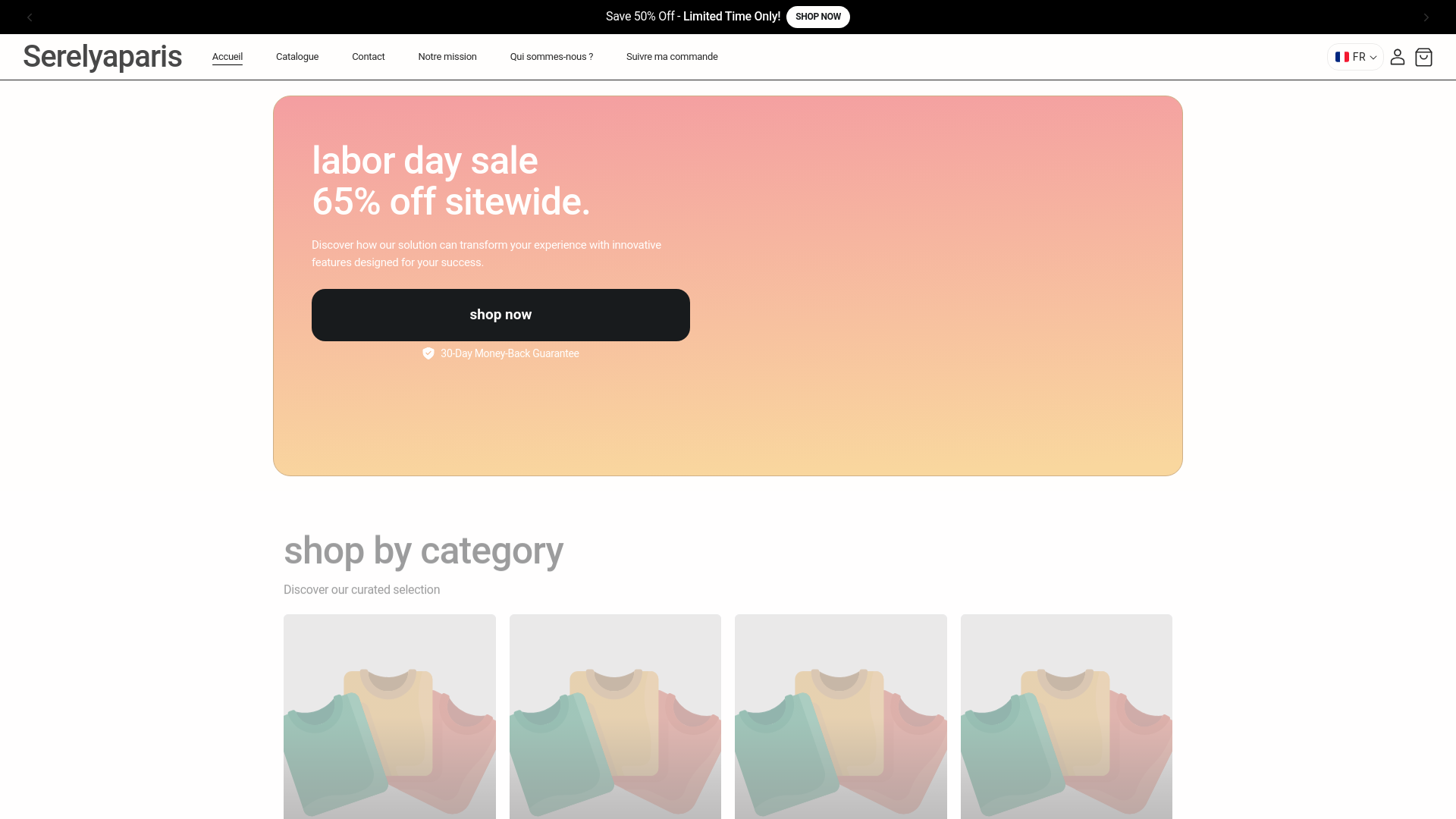 website screenshot of https://owynparis.com/