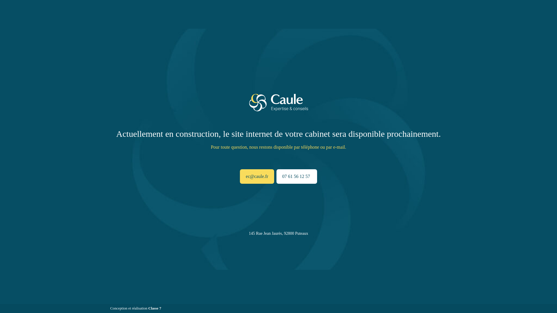 website screenshot of https://caule-expertise.fr
