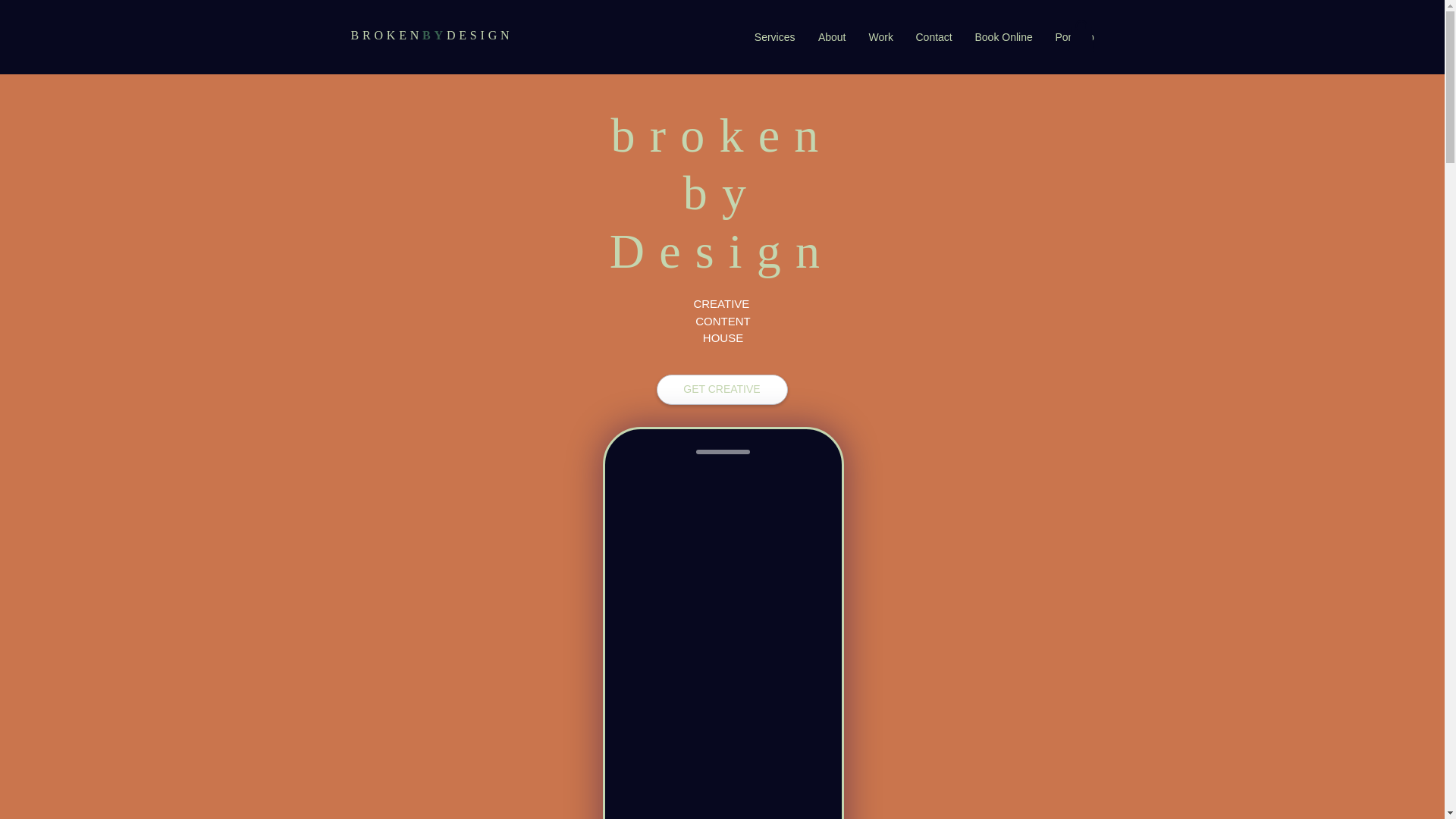 website screenshot of https://brokenbydesign.shop/