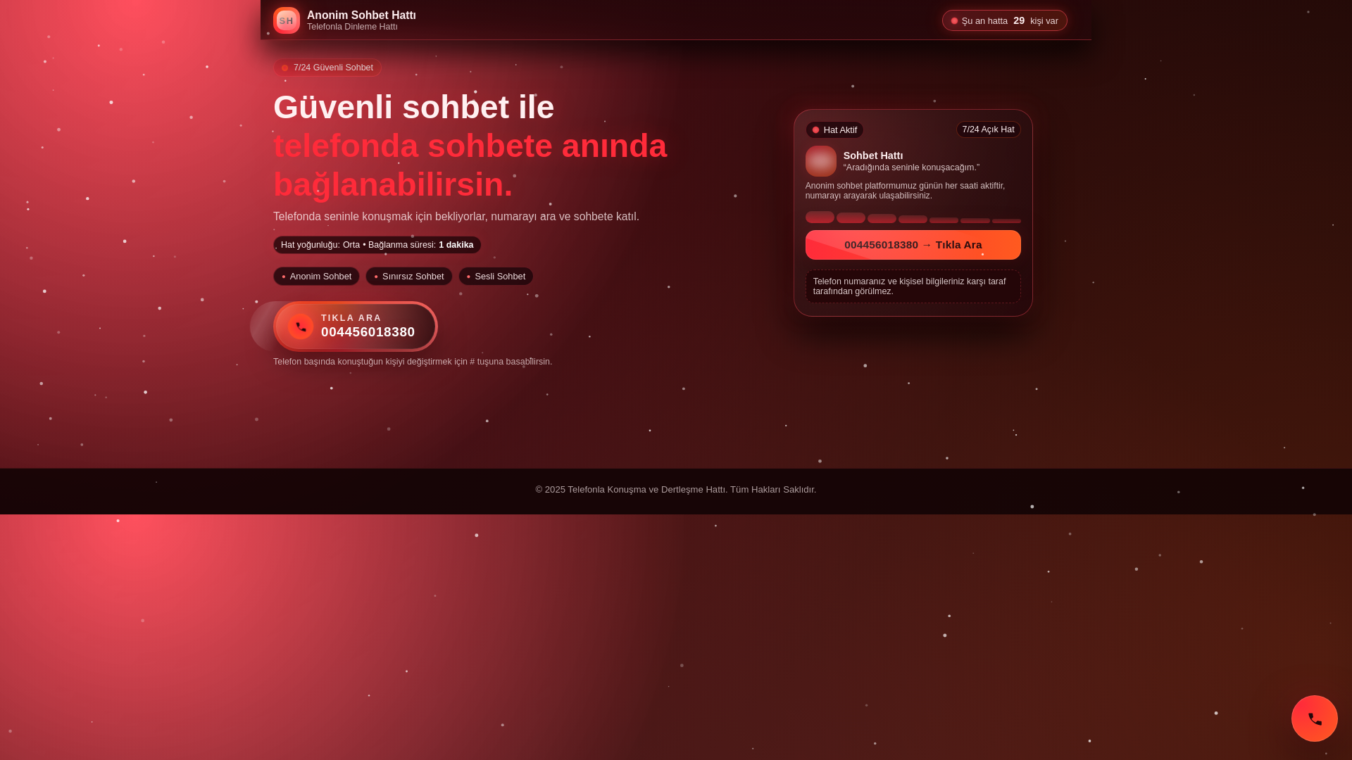 website screenshot of https://kirmizisohbethatti.space